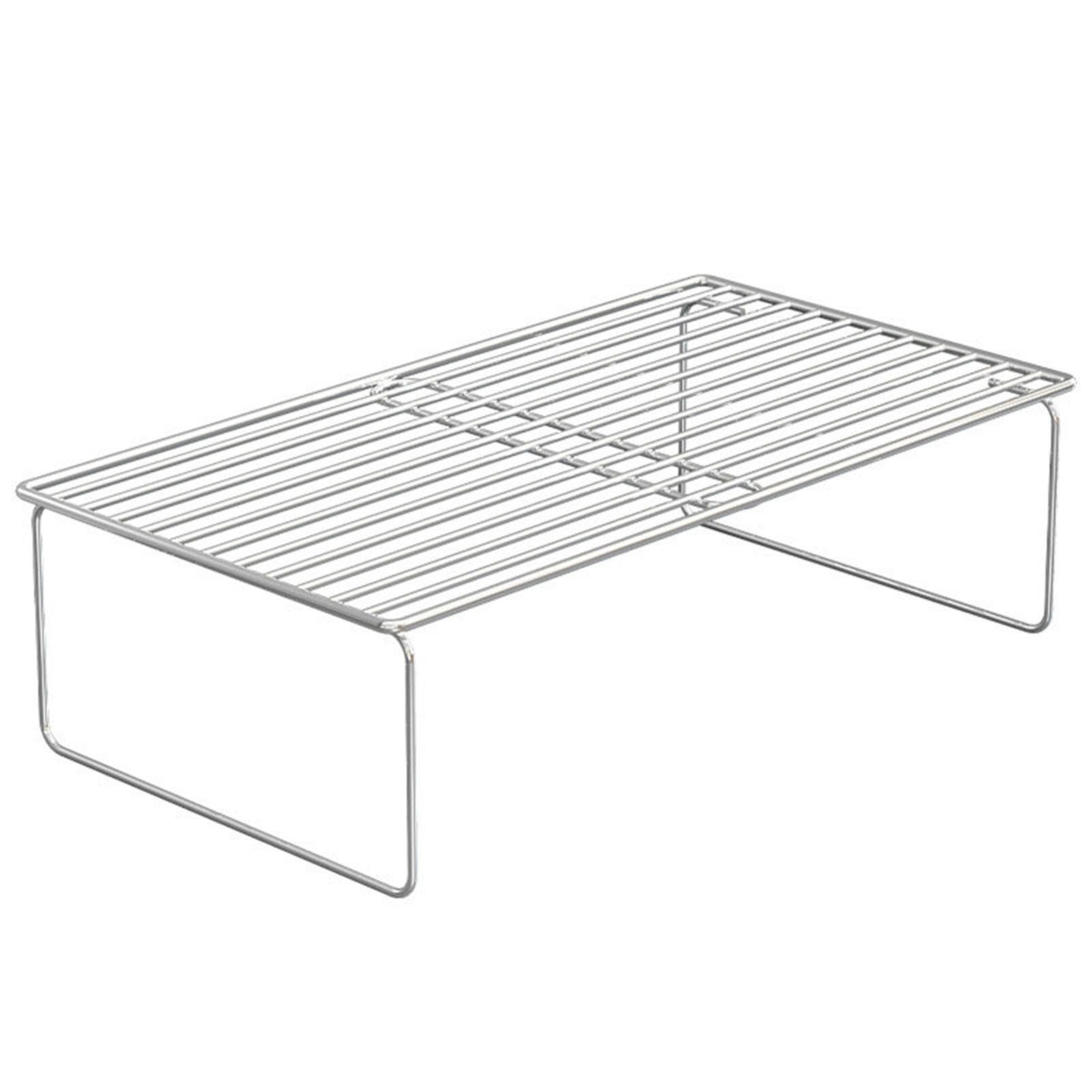 Atorse Long Stacking Shelf Cupboard Organiser Shelf For Living Room Snacks Bathroom 30Cmx19.5Cmx8.5Cm