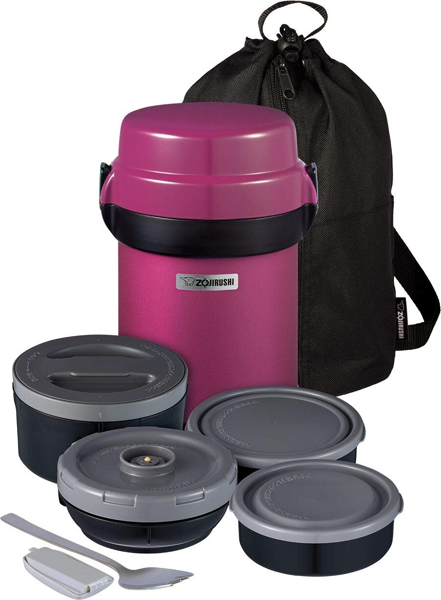 Zojirushi SL-JBE14VZ Mr. Bento Stainless Lunch Jar 41 Oz Plum
