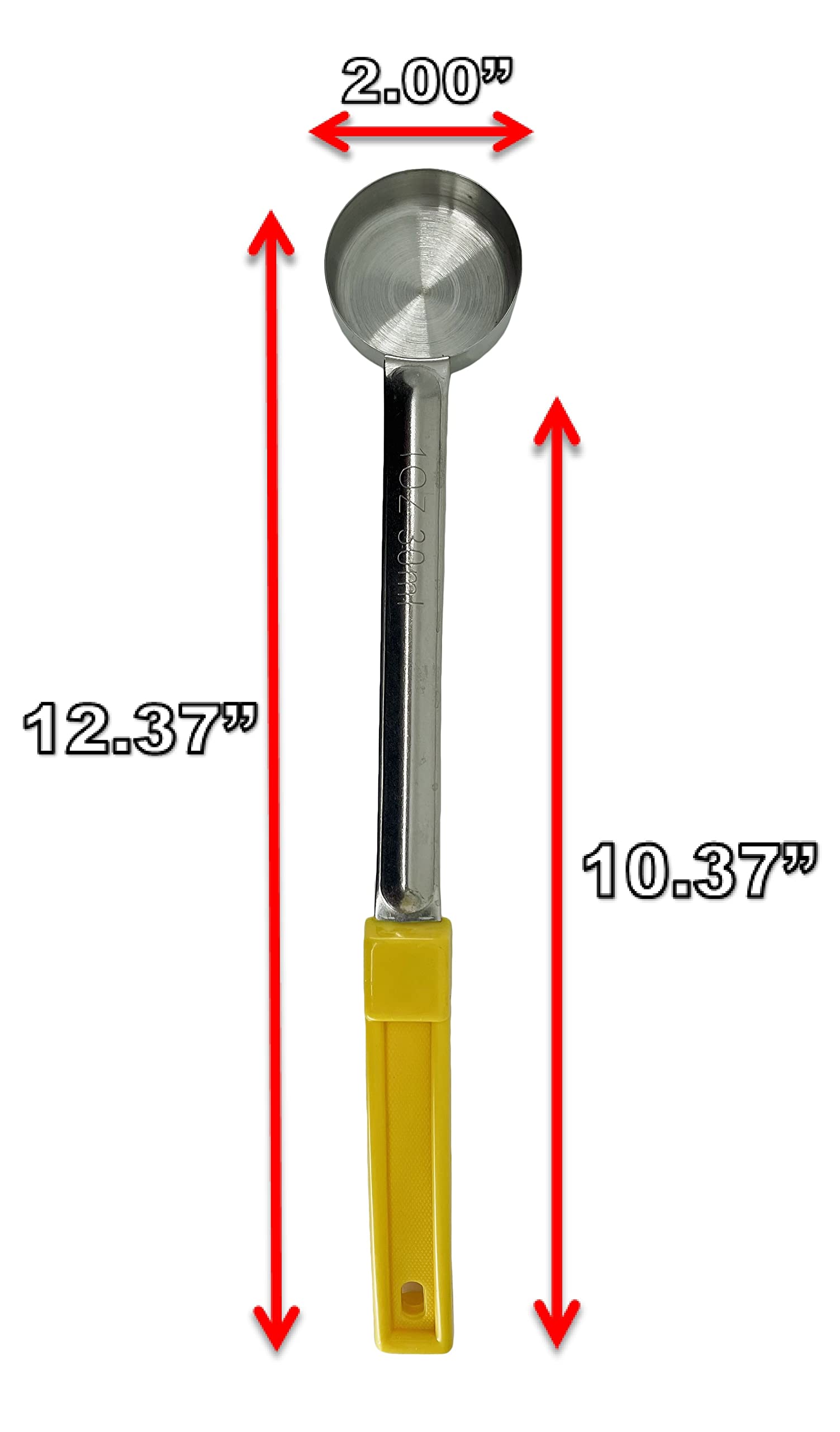Stainless Steel Portion Control Solid Serving Spoon 3-Piece Combo Set 1Oz, 2Oz, 3Oz