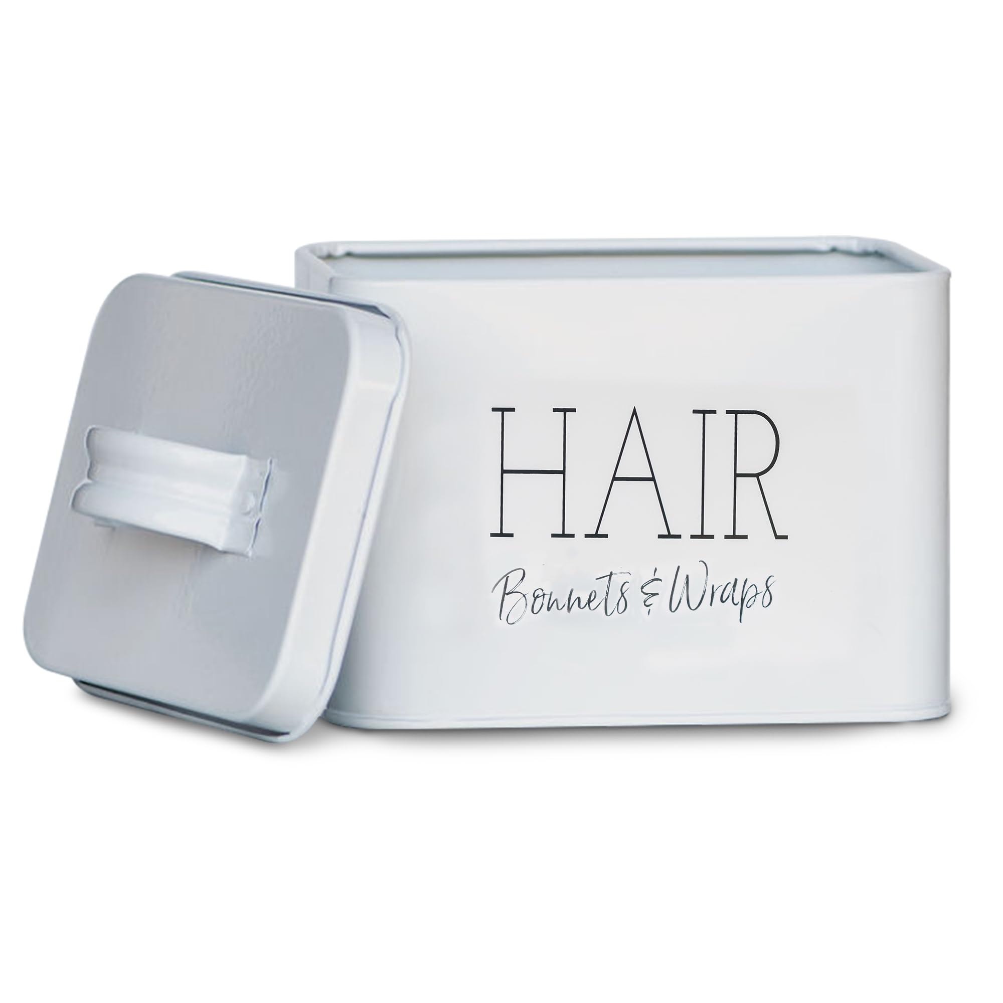 Lola Creates Bonnet And Wraps Organizer - Bonnets And Wraps Holder For Girls Hair Accessory Storage - White Clip Container For B