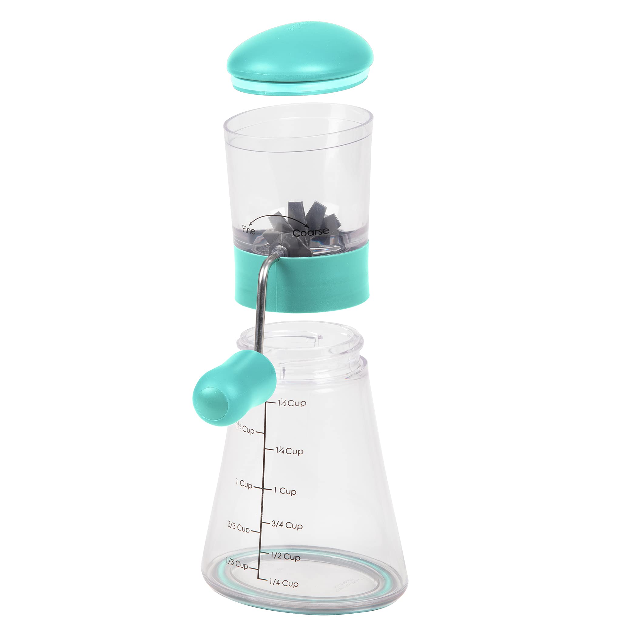 Prepworks By Progressive Nut Chopper With Non-Skid Base, Turquoise