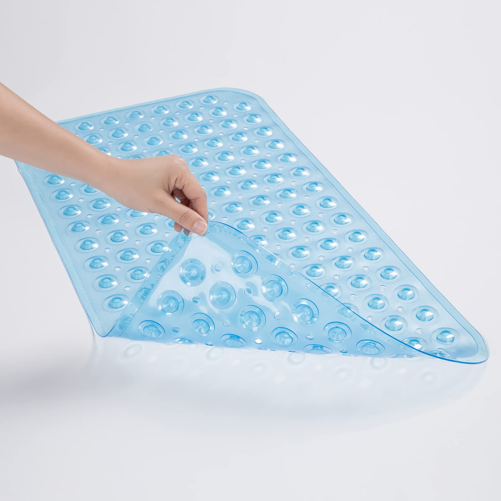 Amazerbath Bath Tub Mat, Medium Size 27.6 X 15 Inches Non-Slip Shower Mats With Suction Cups And Drain Holes, Bathtub Mats Bathr