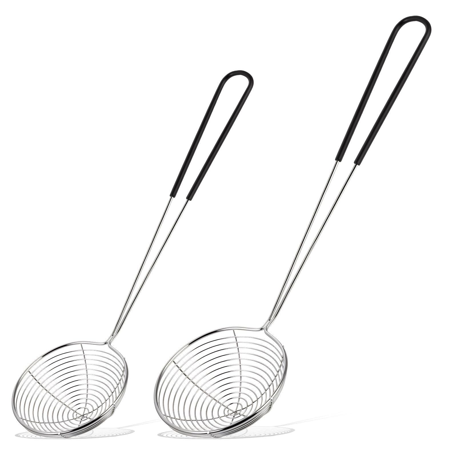 2Pcs Spider Strainer Skimmer Stainless Steel Hot Pot Strainer Spoons