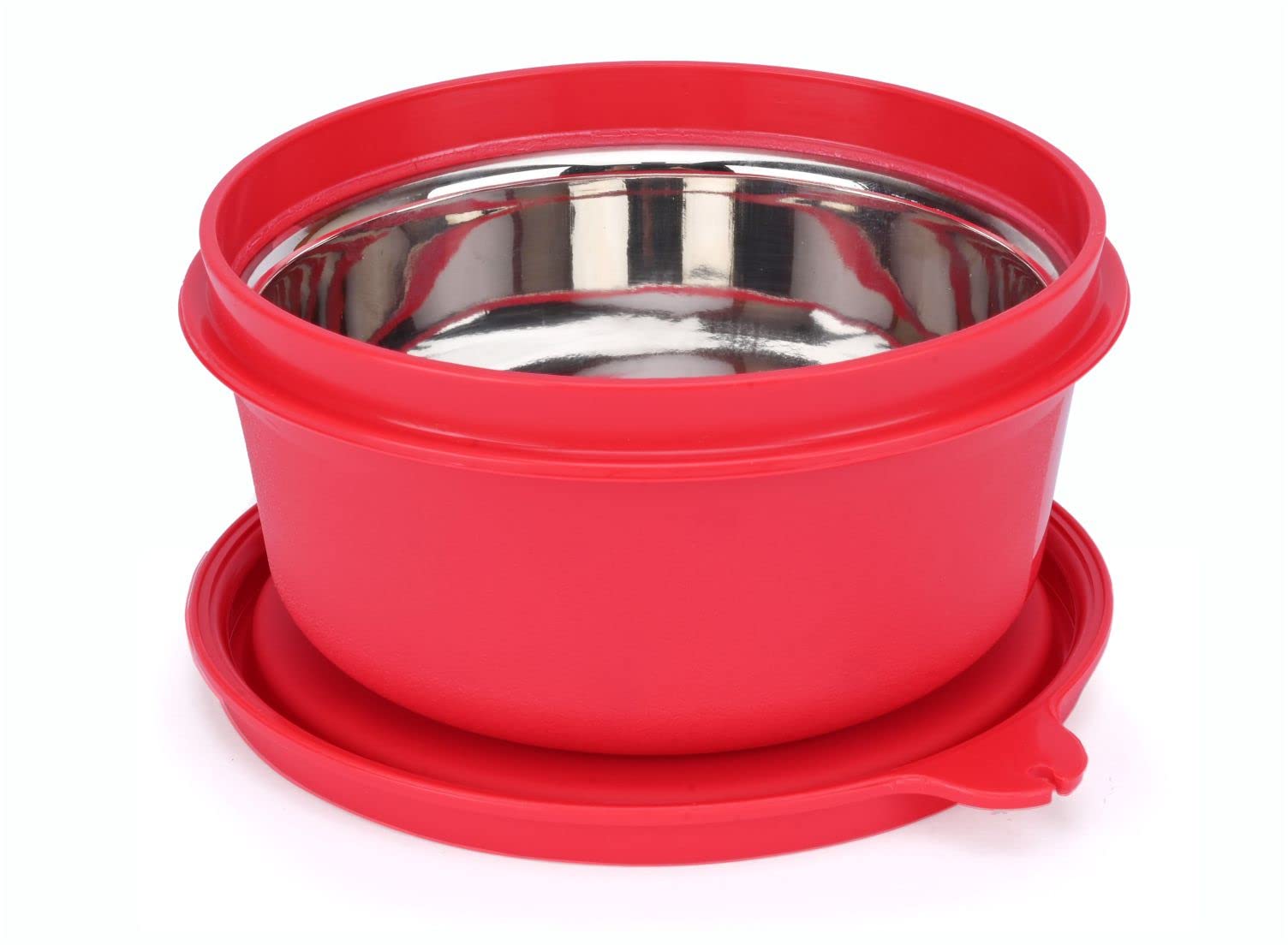 Signoraware Monarch Executive Stainless Steel Medium Container | Inner Steel Body | Microwave & Dishwasher Safe | Airtight & Lea