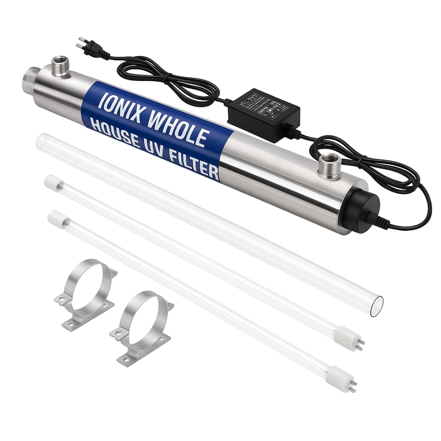 Ionix Whole House Uv Filter, Uv Sterlizer For Supply Water | Stainless Steel304 | Upto 2000 Liters Per Hour Filteration | Anti 
