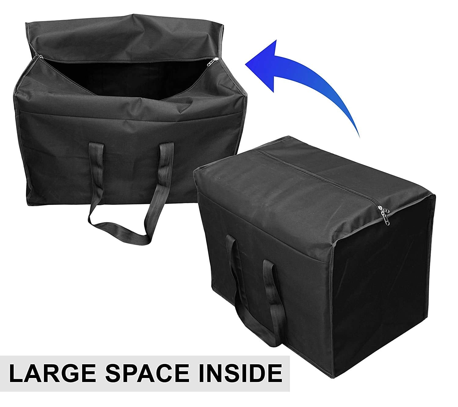 Storite 10 Pack Nylon 85 L Moisture Proof Multi-Purpose Underbed Storage Bag/Clothing Storage Organiser/Toy Storage/Stationery P