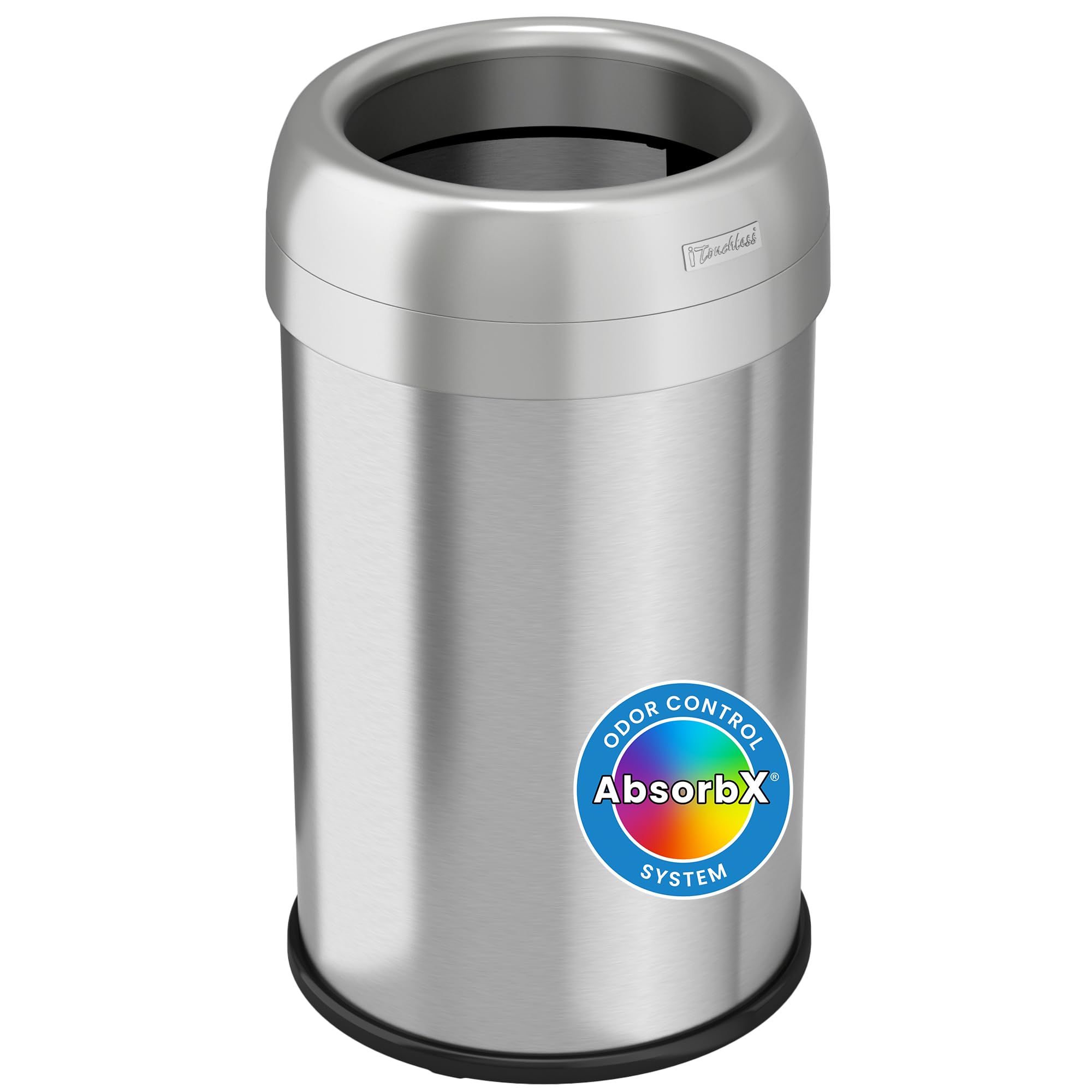 Itouchless 13 Gallon Dual-Deodorizer Trash Can And Recycle Bin Stainless Steel Commercial Grade, Large 10 Inch, Home, Restaurant