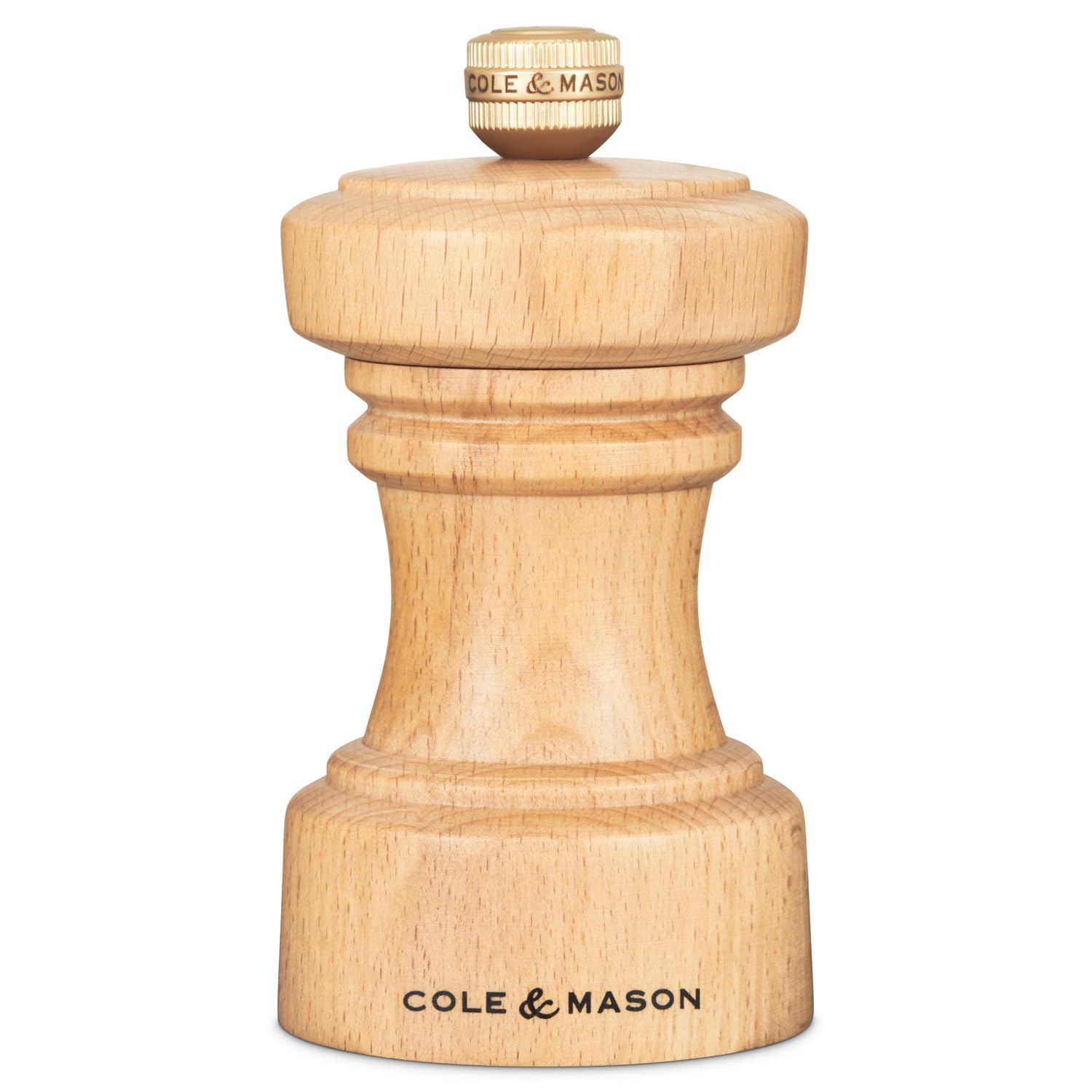 Cole & Mason Hoxton Mill - Table Black Pepper Grinder - Refillable Peppercorn Grinder - Kitchen & Home Accessory - Pepper Mill w