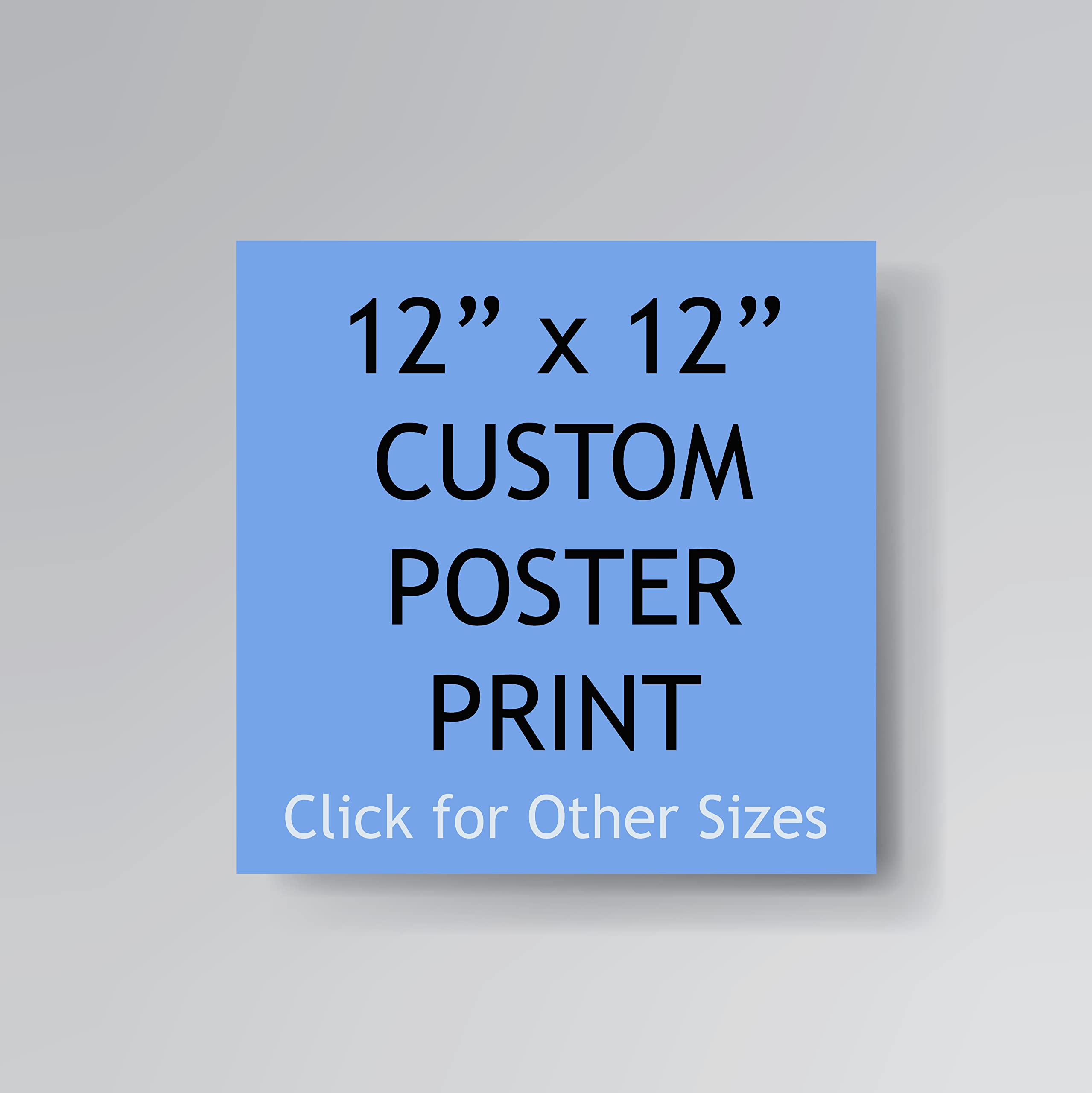 Pera Print - Upload Your Image Or Photo - Custom Personalized Photo To Poster Printing, Wall Art Prints (12 X 12 Inches)