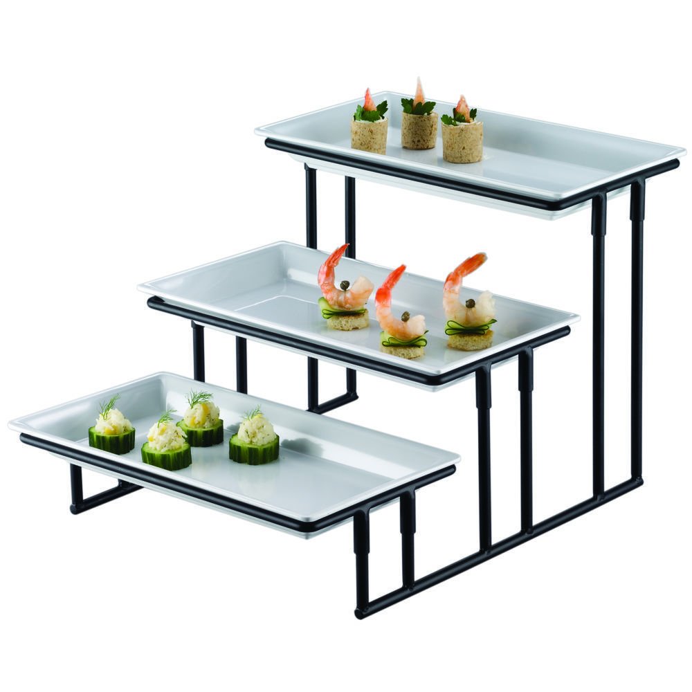 American Metalcraft Is18 Wrought Iron Stands, 20'' Length X 13.75'' Width, Black