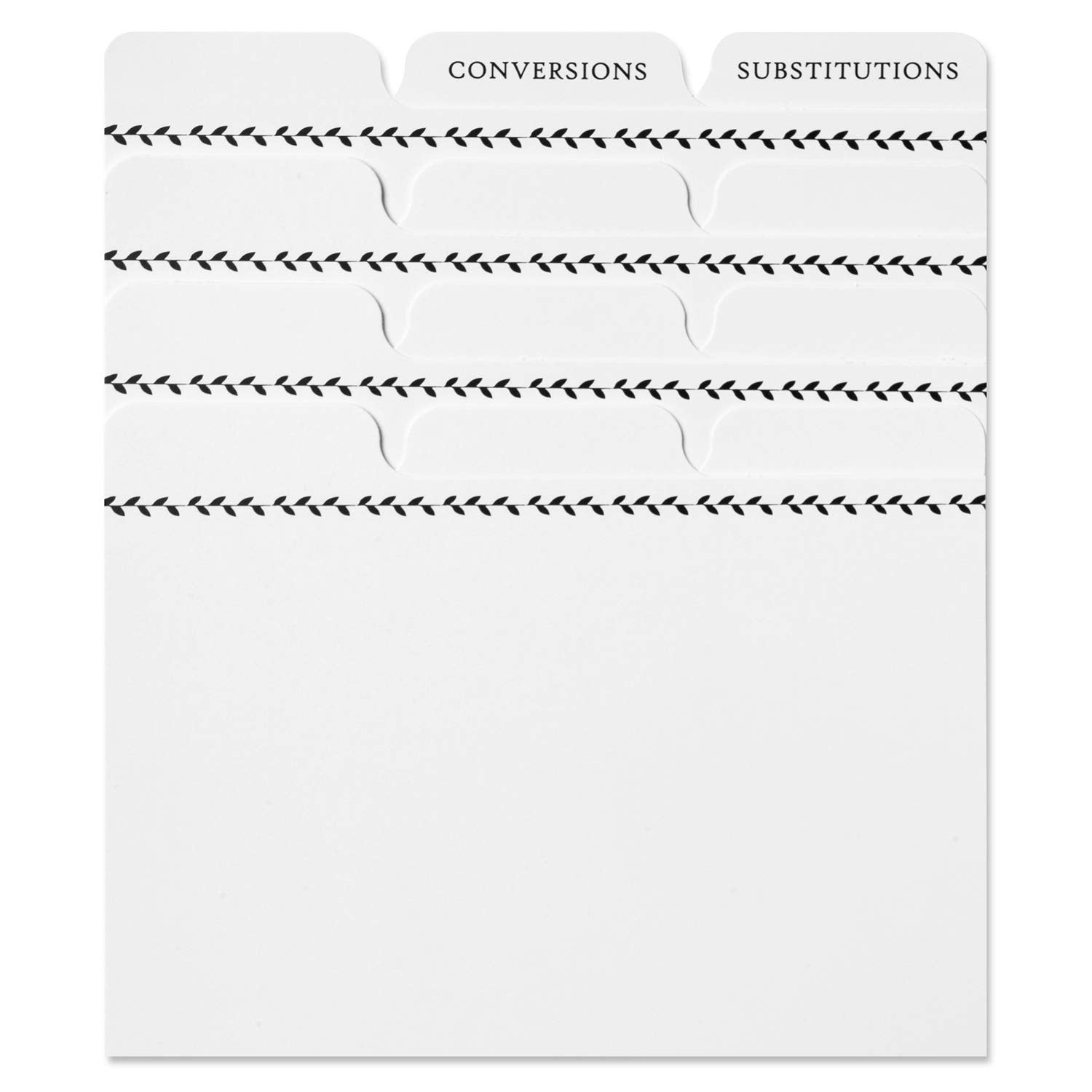 Jot & Mark Recipe Card Dividers | 24 Tabs Per Set, Works With 4X6 Inch Cards, Helps Organize Recipe Box (Classic)