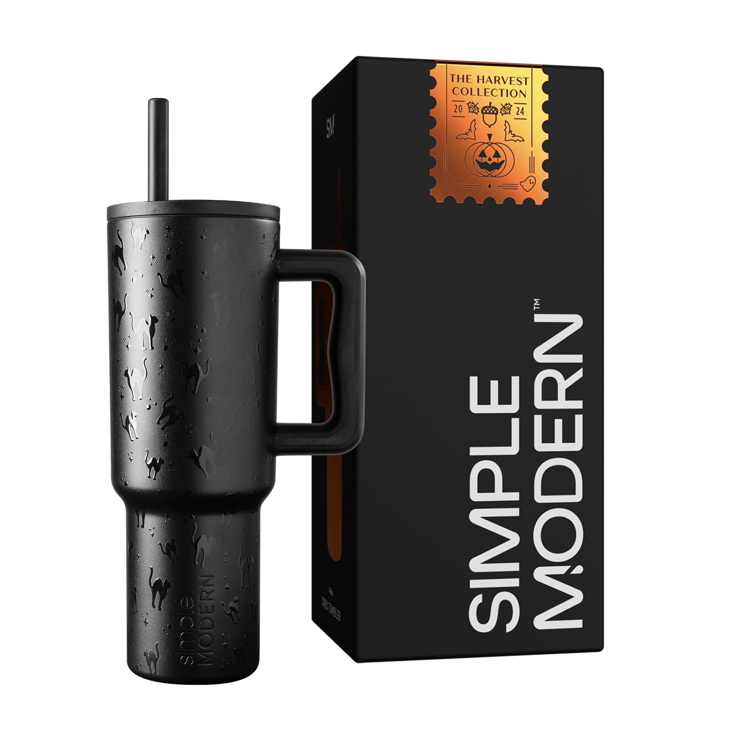 Simple Modern Halloween 40 Oz Tumbler With Handle And Straw Lid | Leak-Proof Insulated Stainless Steel Water Bottle Travel Mug |