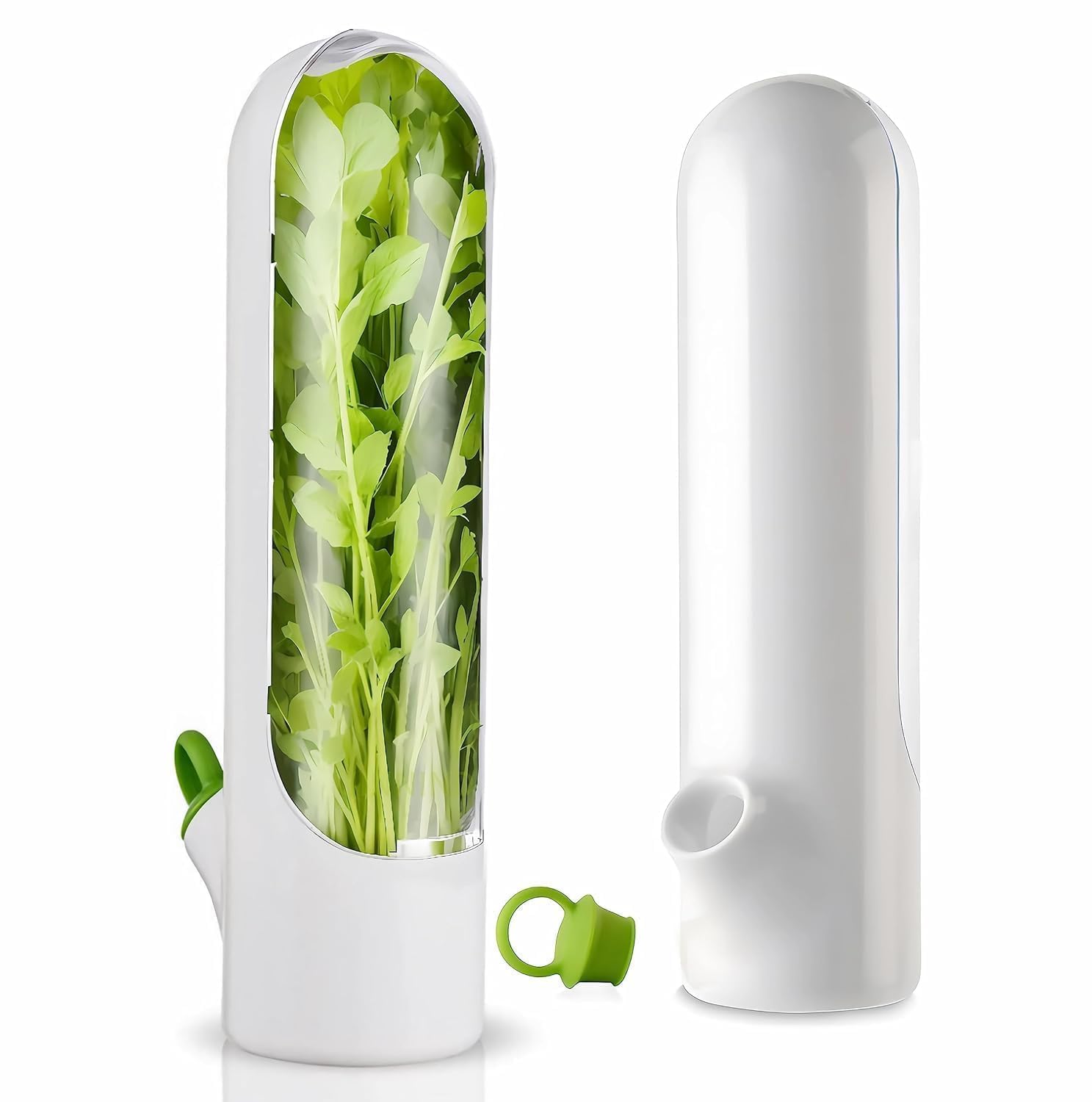 Perfect Pricee Fresh Herb Keeper For Refrigerator  Airtight Herb Storage Container | BpaFree, Transparent Holder Keeps Coriand