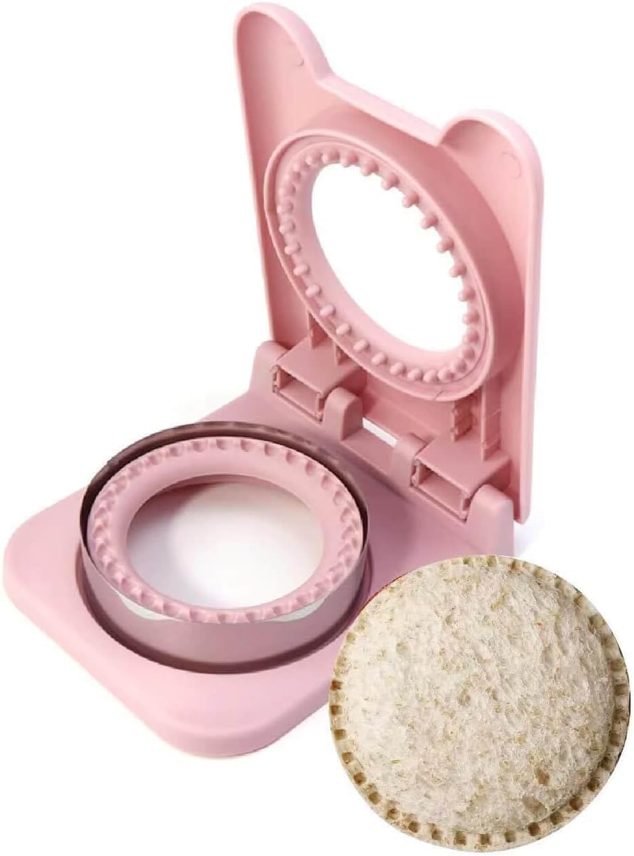 Sunahra creation Circle & Square Sandwich Cutter and Sealer Crustless Food Maker for Children Perfect for Bento Lunchbox, Picnic