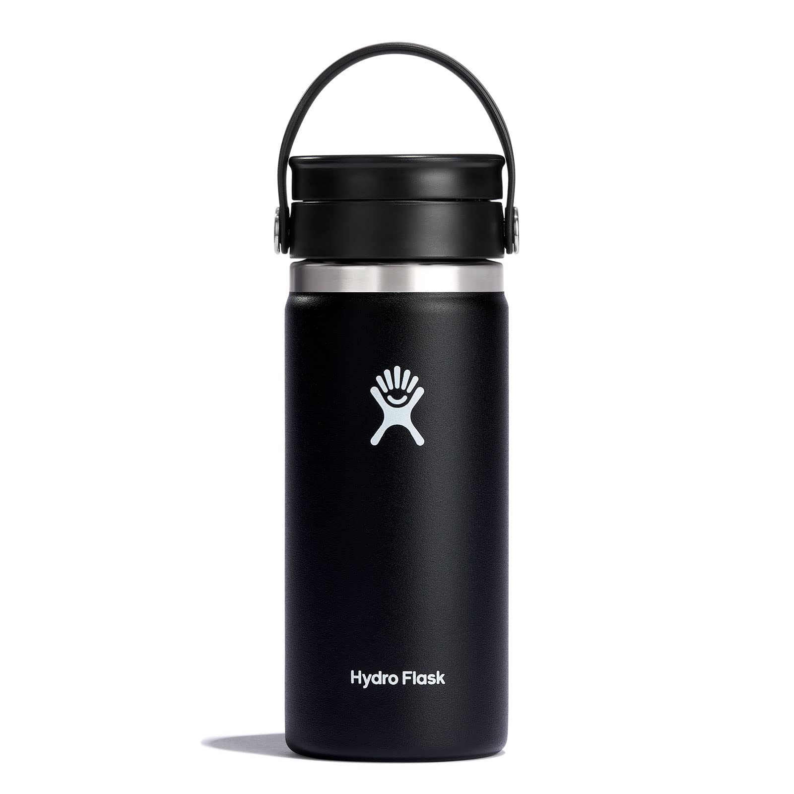 Hydro Flask 16 Oz Wide Mouth Bottle With Flex Sip Lid Black