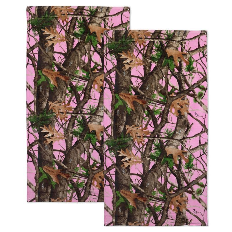Havercamp Pink Camo Beach Towels, 30 X 60 Inches (2 Pk.)! High-Resolution Print Of The Next Camo Vista Pattern Great For Spring