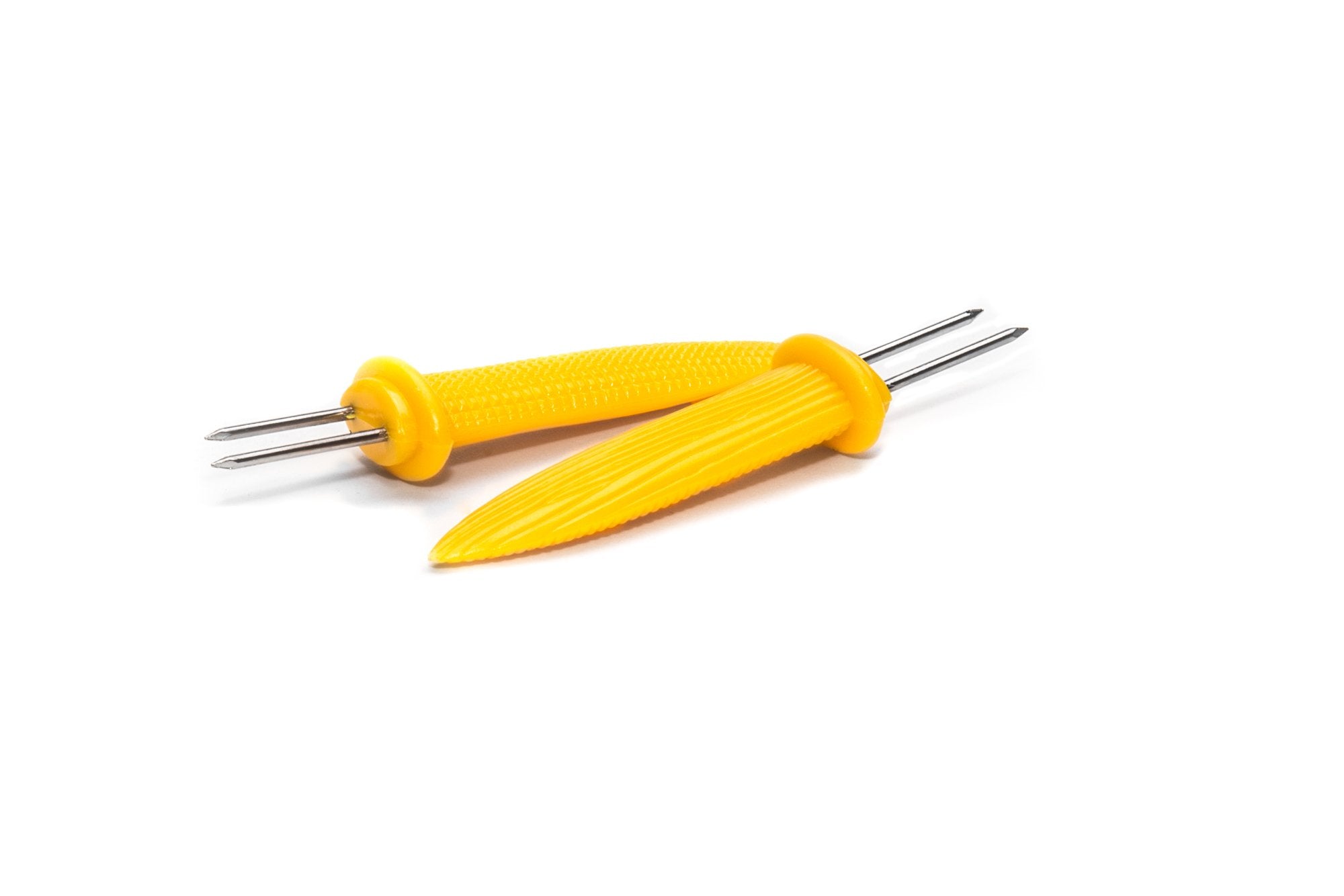 Fox Run Stainless Steel And Plastic, Corn Holder Set Of 6, Yellow