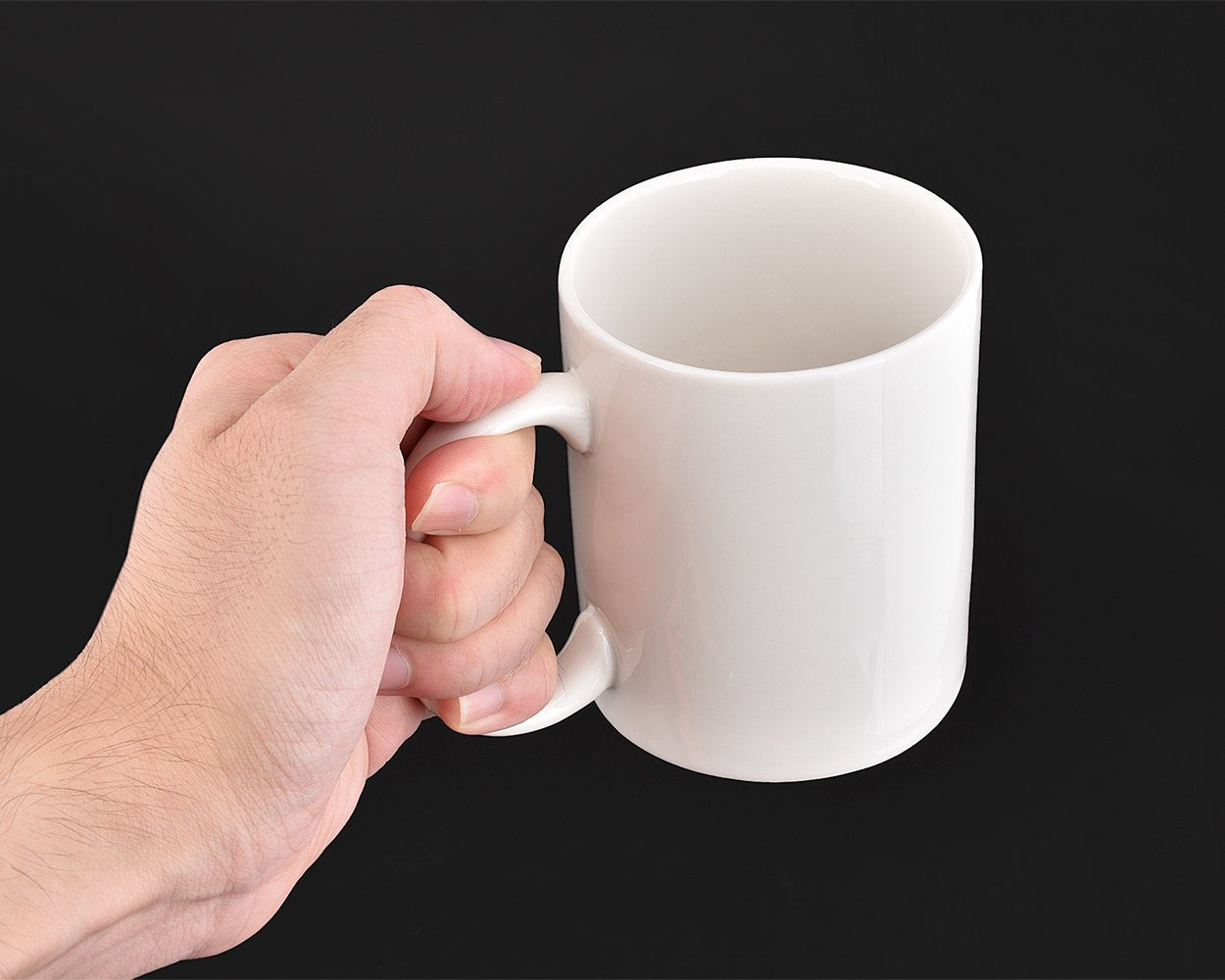 DS. DISTINCTIVE STYLE Ceramic Middle Finger Coffee Cup 350ml 11.8oz Funny Coffee Mug Tea Cup with Middle Finger