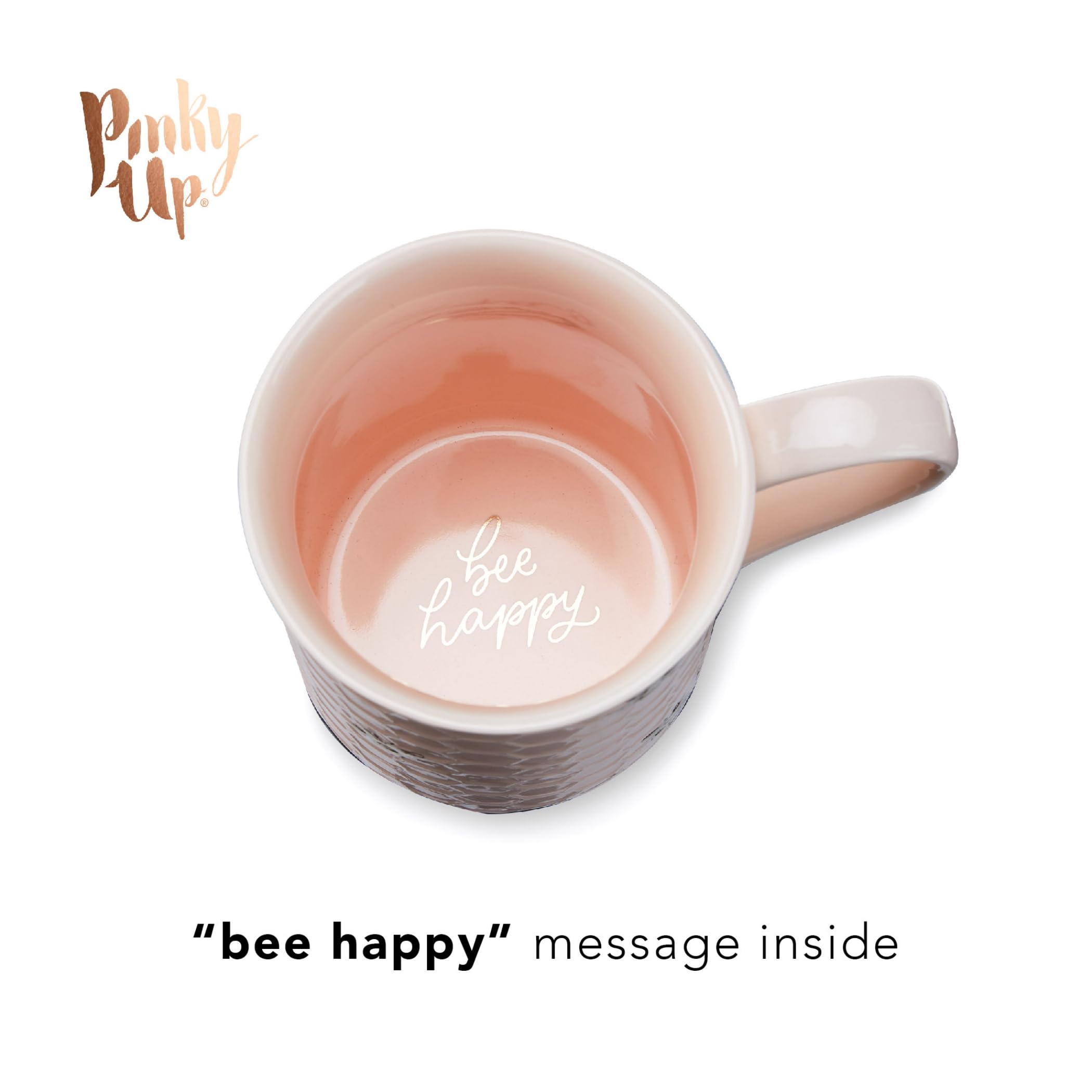 Pinky Up Annette Ceramic Cup With Infuser And Lid Travel Mug For Loose Leaf Teas, Home Office, Camping, Picnic Party, 12 Oz, Set