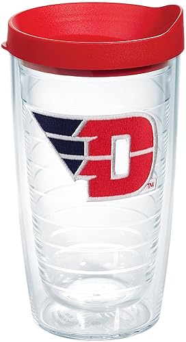 Tervis Made in USA Double Walled University of Dayton Flyers Insulated Tumbler Cup Keeps Drinks Cold & Hot  16oz  Logo