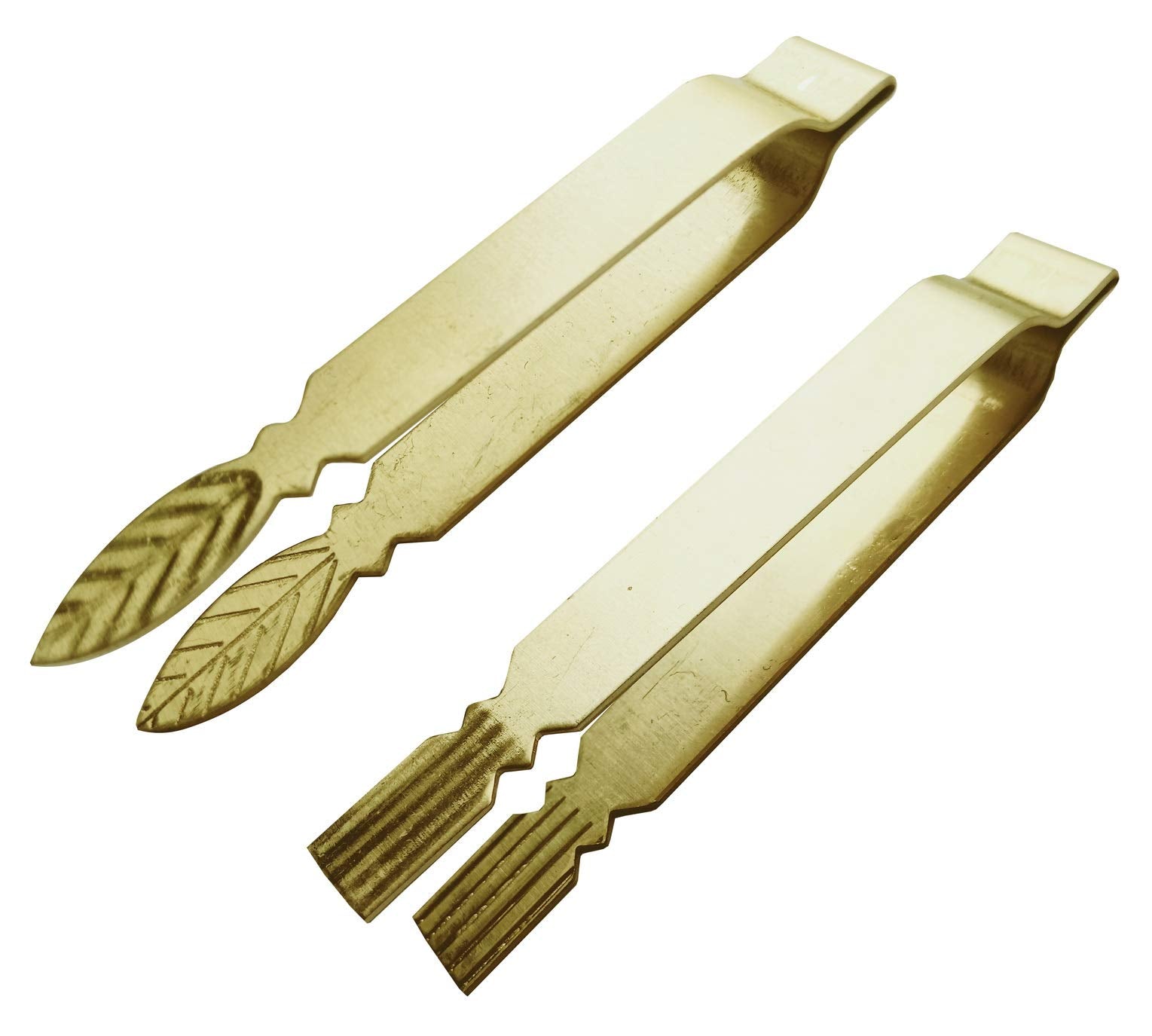 Plai Na Brass Asian Dumpling Decorate Mold Maker Gyoza Chor Muang Pakakrong Flower Look Thai Dessert Cooking Tools Tong Tweezer