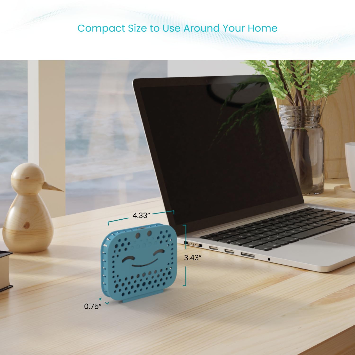 Home Zone Living Cleanaura Deodorizing Filter Kit With Charcoal Filter Bag And Magnetic Sticker, Helps Eliminate Odor At Home
