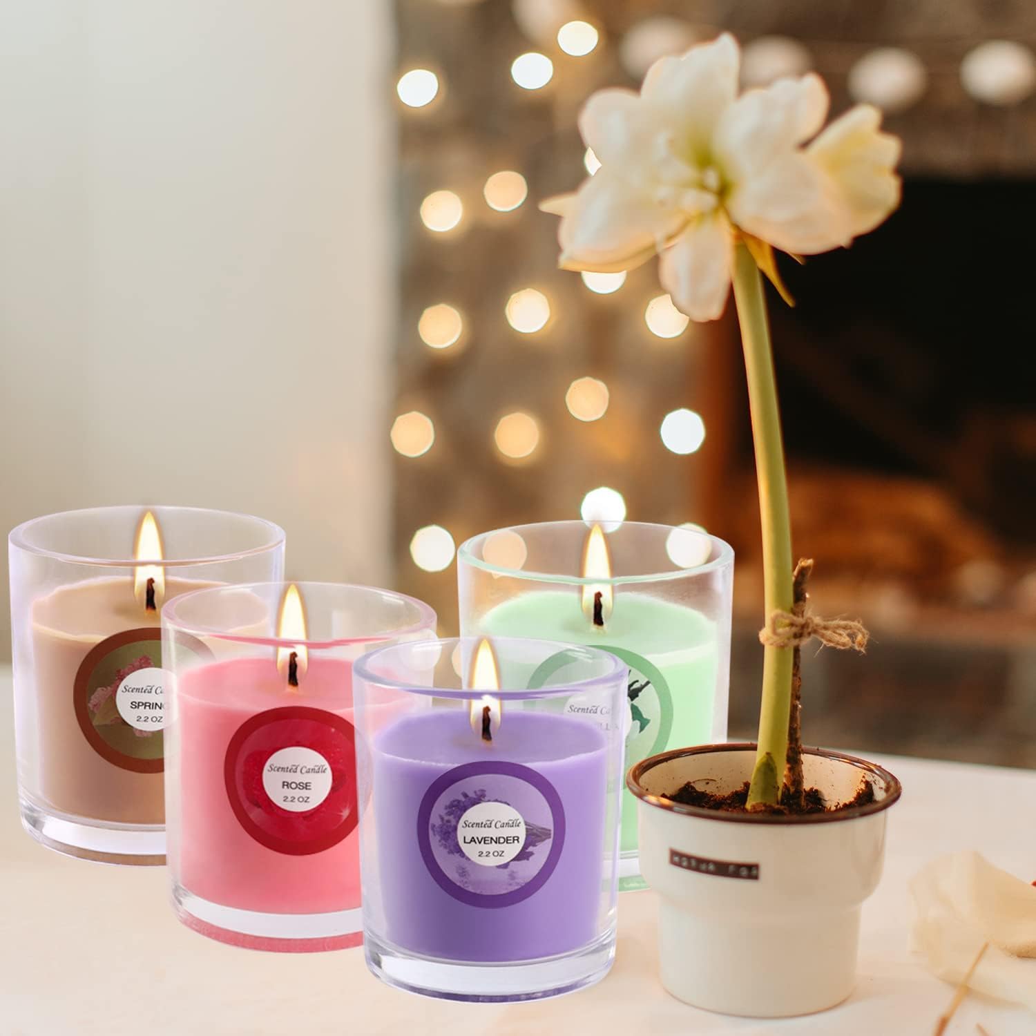 WPONSZU 40pack Scented Candles Gift,Natural Soy Wax Jar Candles,Small Portable Tin Candles Set for Mom,Women,Teachers, Colleague