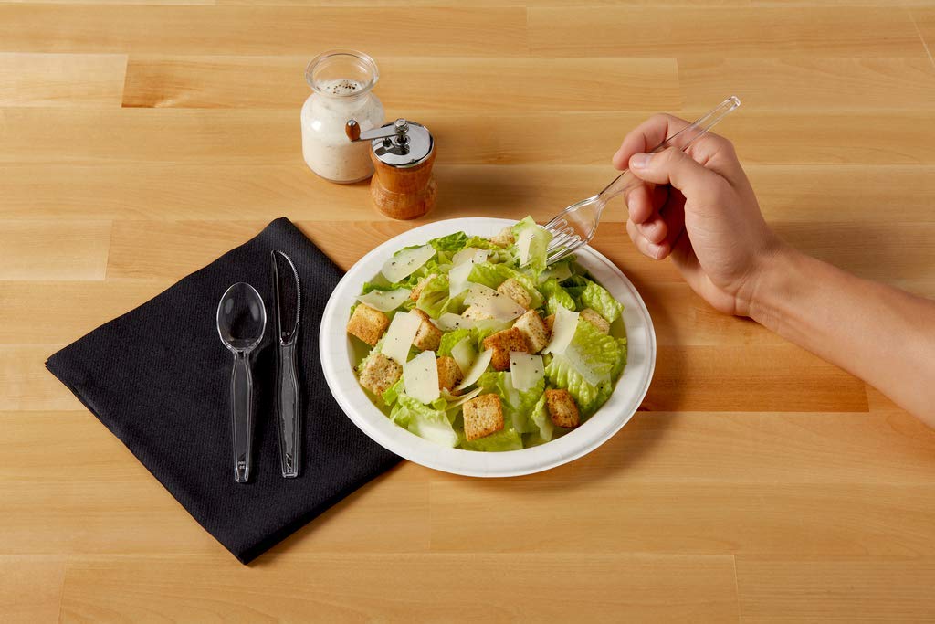 Dixie 7.13'' Heavy-Weight Polystyrene Plastic Fork By Gp Pro (Georgia-Pacific), Clear, Fh017 , Case Of 1,000