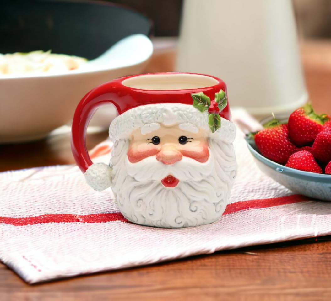 Cosmos Gifts Christmas Santa Mug 10 oz  3-7/8'' H