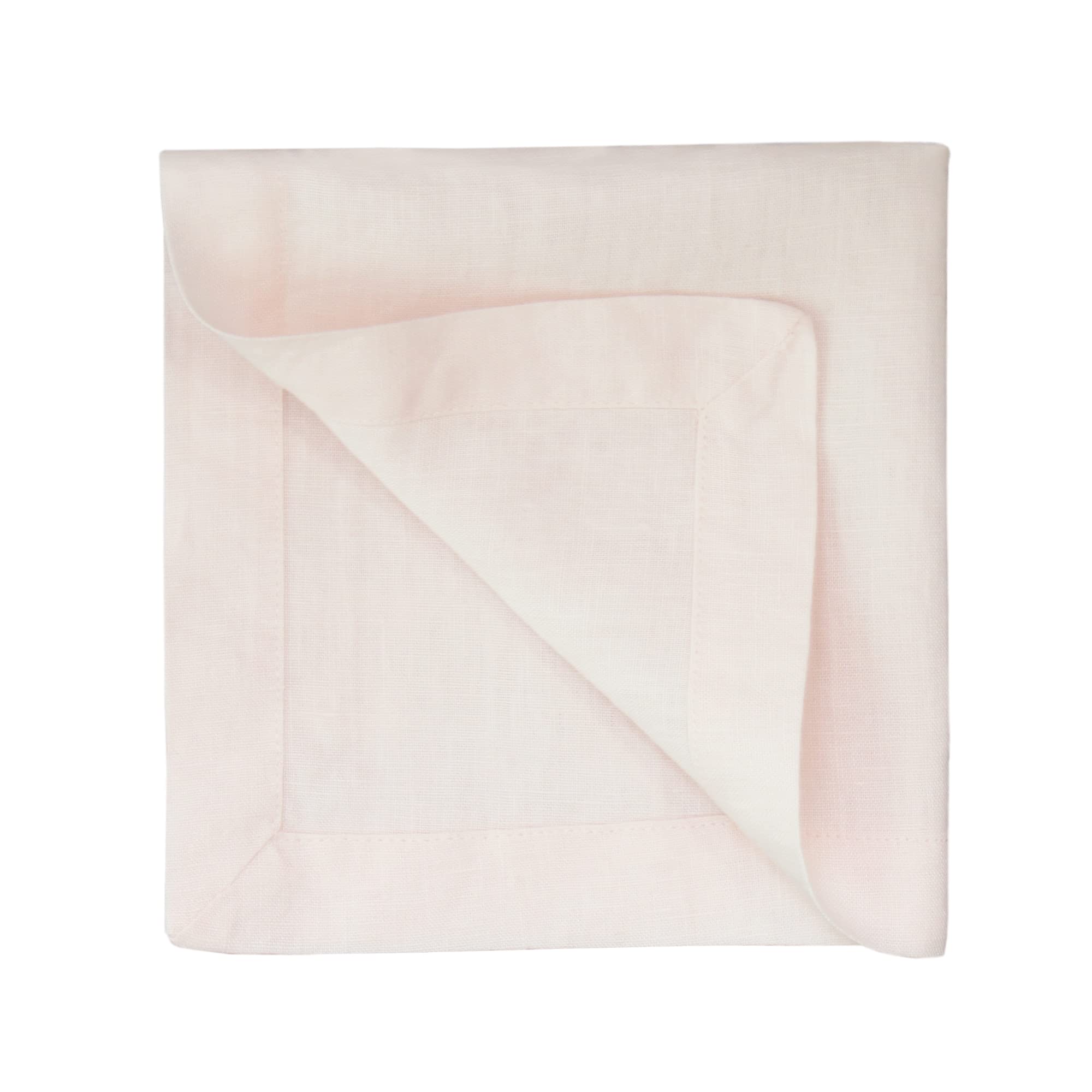 L Linen World 100% Linen Dinner Napkins 20x20Inch Set of 4 Valentines Napkins Soft and Durable Natural French Flax Cloth Napkins(Blush Pink)