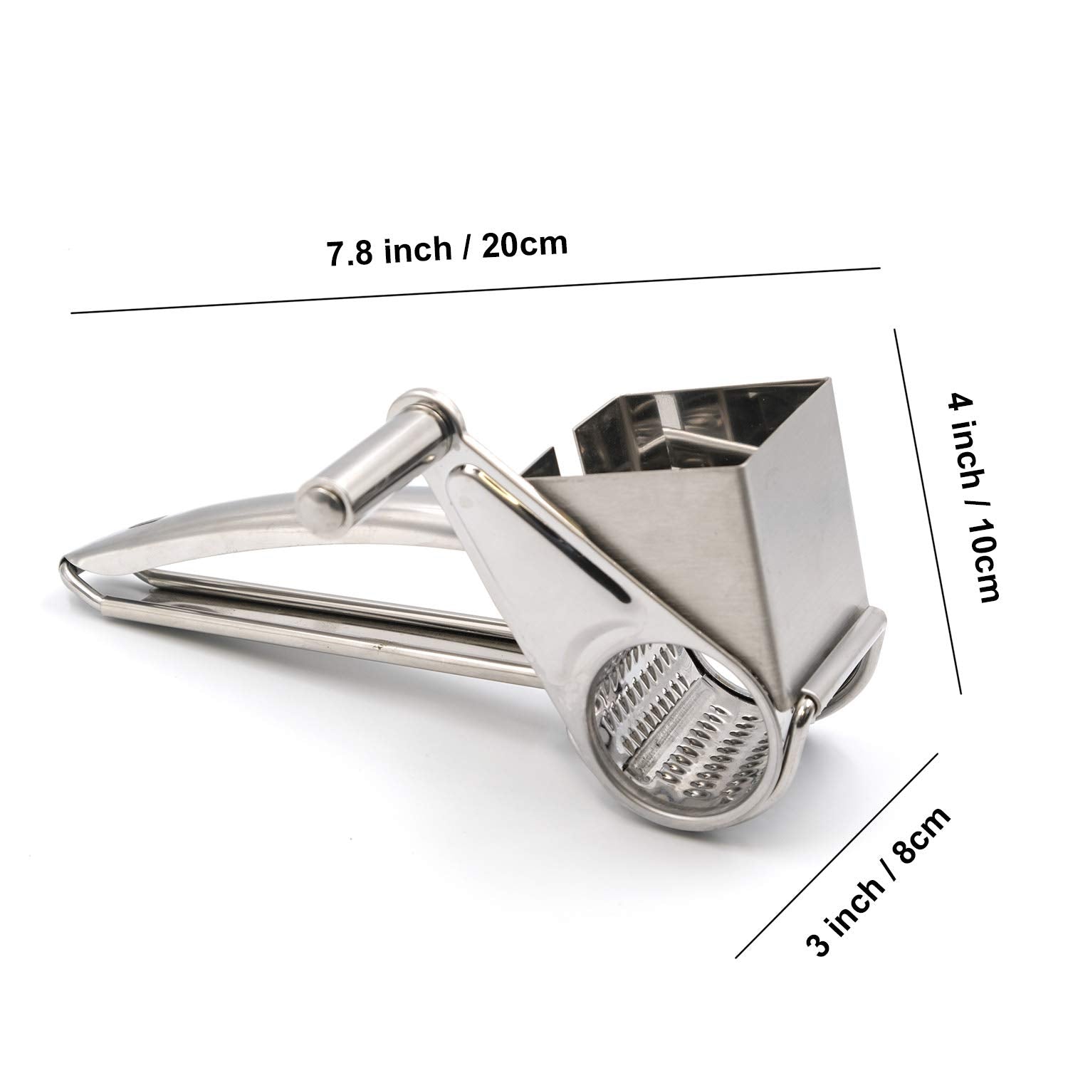 Mayata Multifunctional Rotary Cheese Planing Grater Stainless Steel Cheese Presser Shredder Cutter Grinder Kitchen Kit