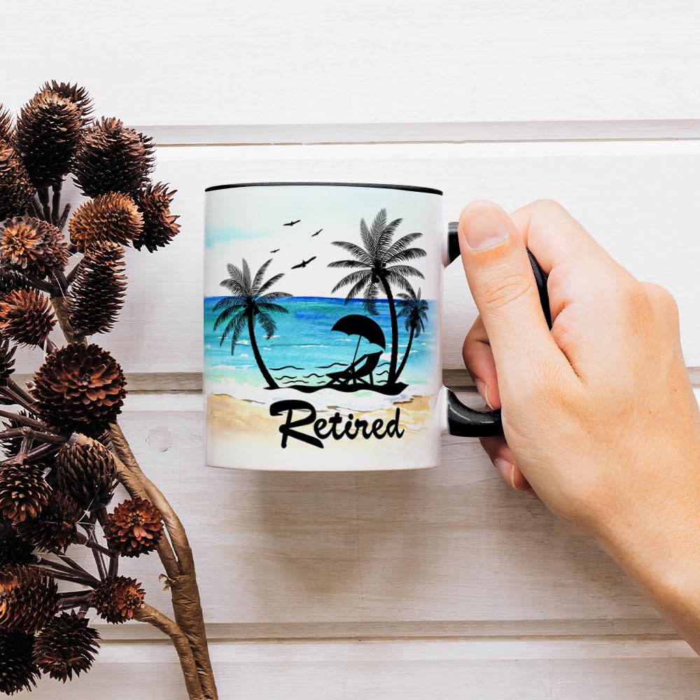 Fatbaby Funny Retirement Gifts For Women Men,What Do You Call A Person Who is Happy On Monday Retired Coffee Mug for Coworker Fr