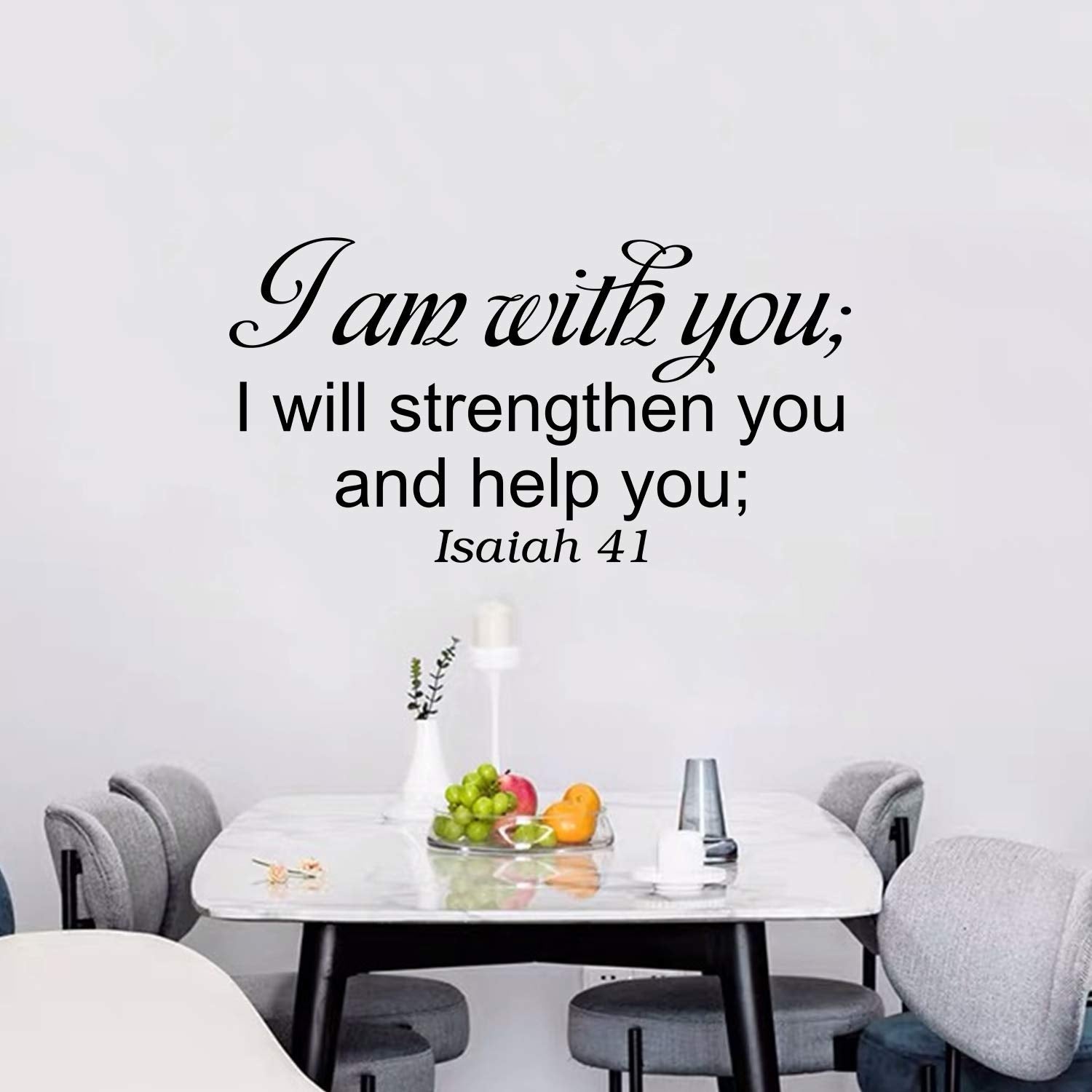 Wall Art Stickers, Kitchen Wall Stickers, (Easy To Install), Inspirational Quotes, For Bathroom Bedroom Living Room, Bible Verse