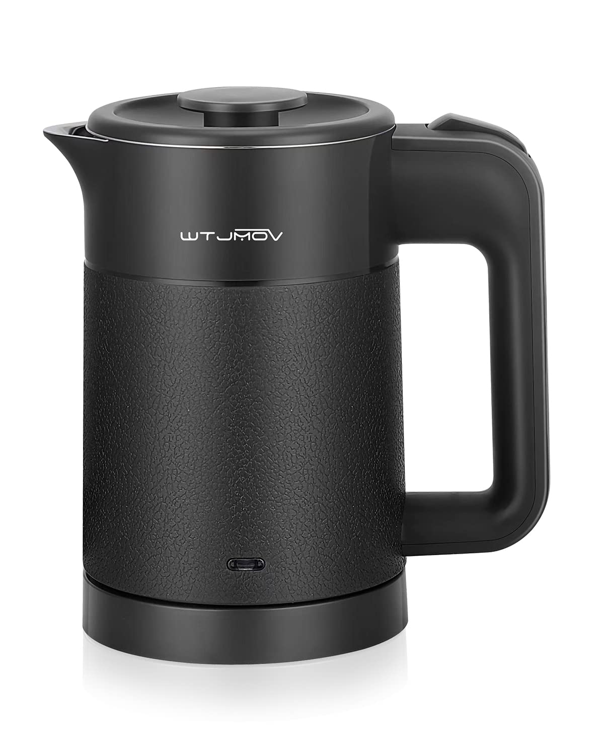 Wtjmov 0.6L Small Electric Tea Kettle Lightweight, 20 Ounce Double Wall Hot Water Boiler Stainless Steel Auto Shut-Off, 120V Por