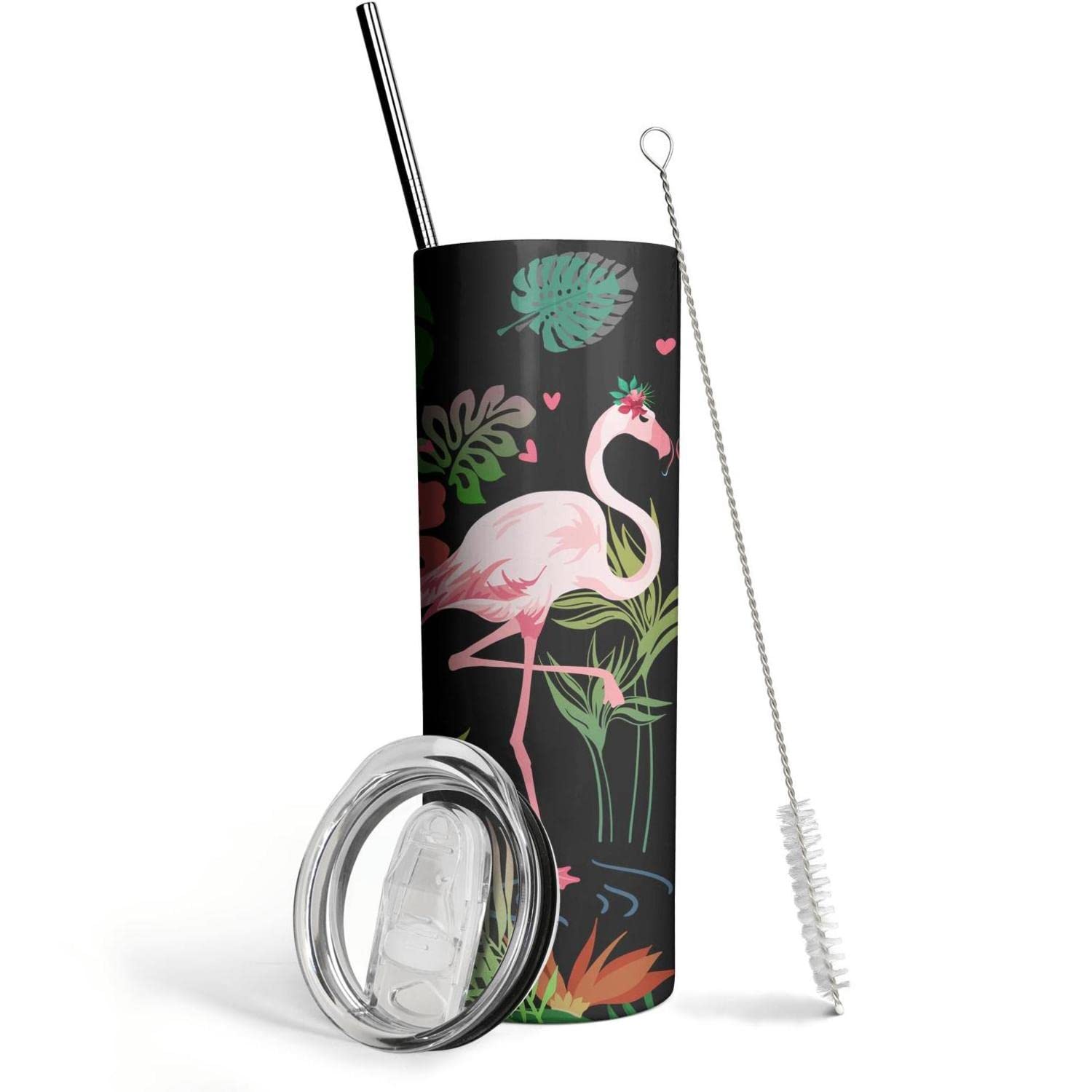 Flamingo Tumbler-Pink Flamingo Gifts For Women,Inspirational Gifts-Flamingo Stuff Decor-Pink Flamingos,Flamingo Coffee Cup-20 Oz