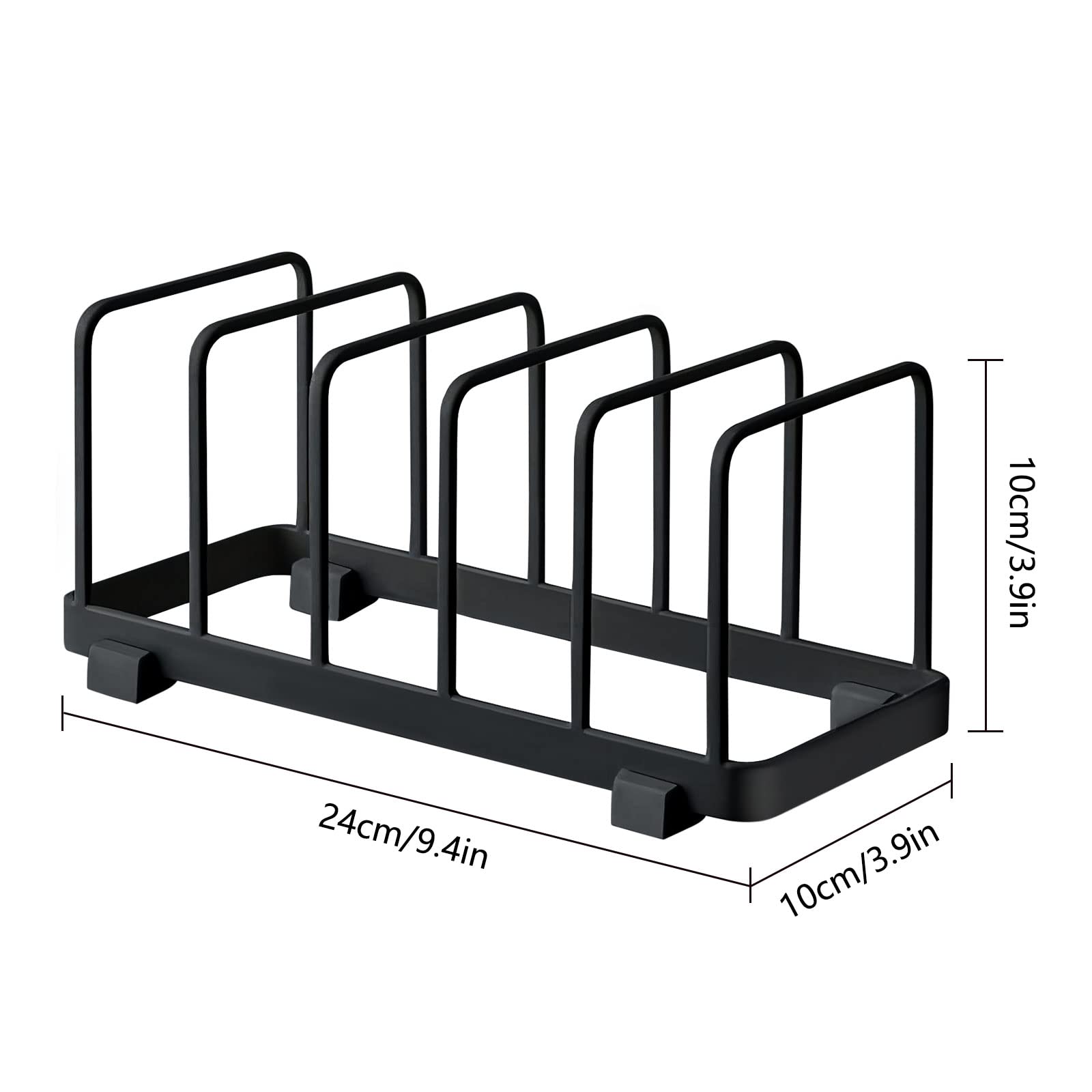 Fourmor- Home Accented Storage Rack-Kitchen Holder Stand - Diversified Euro Kitchen Organizer For Plates, Cutting Boards, Bakewa