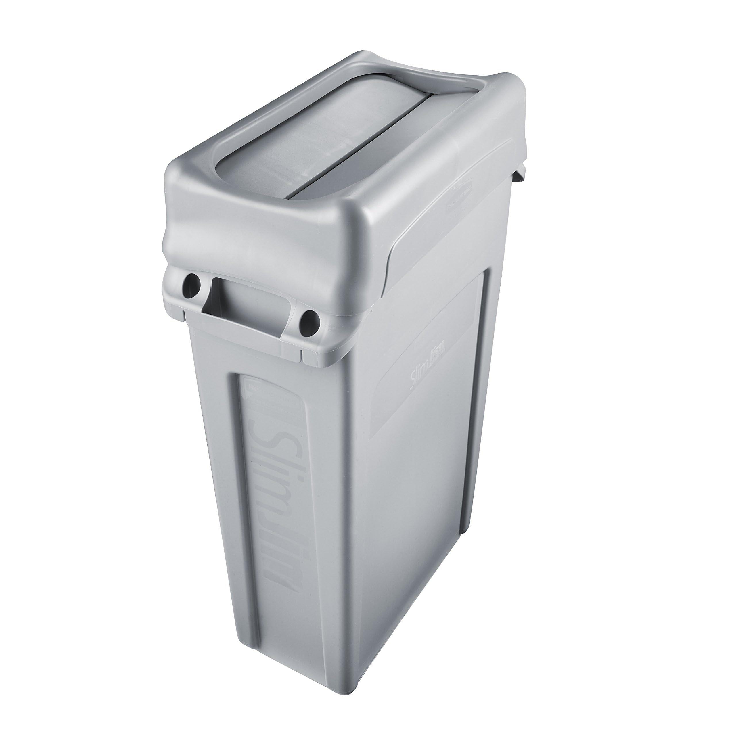 Rubbermaid Commercial Rcp 2673-60 Gra Rcp267360Gy Swing Lid For Slim Jim Waste Container, Gray