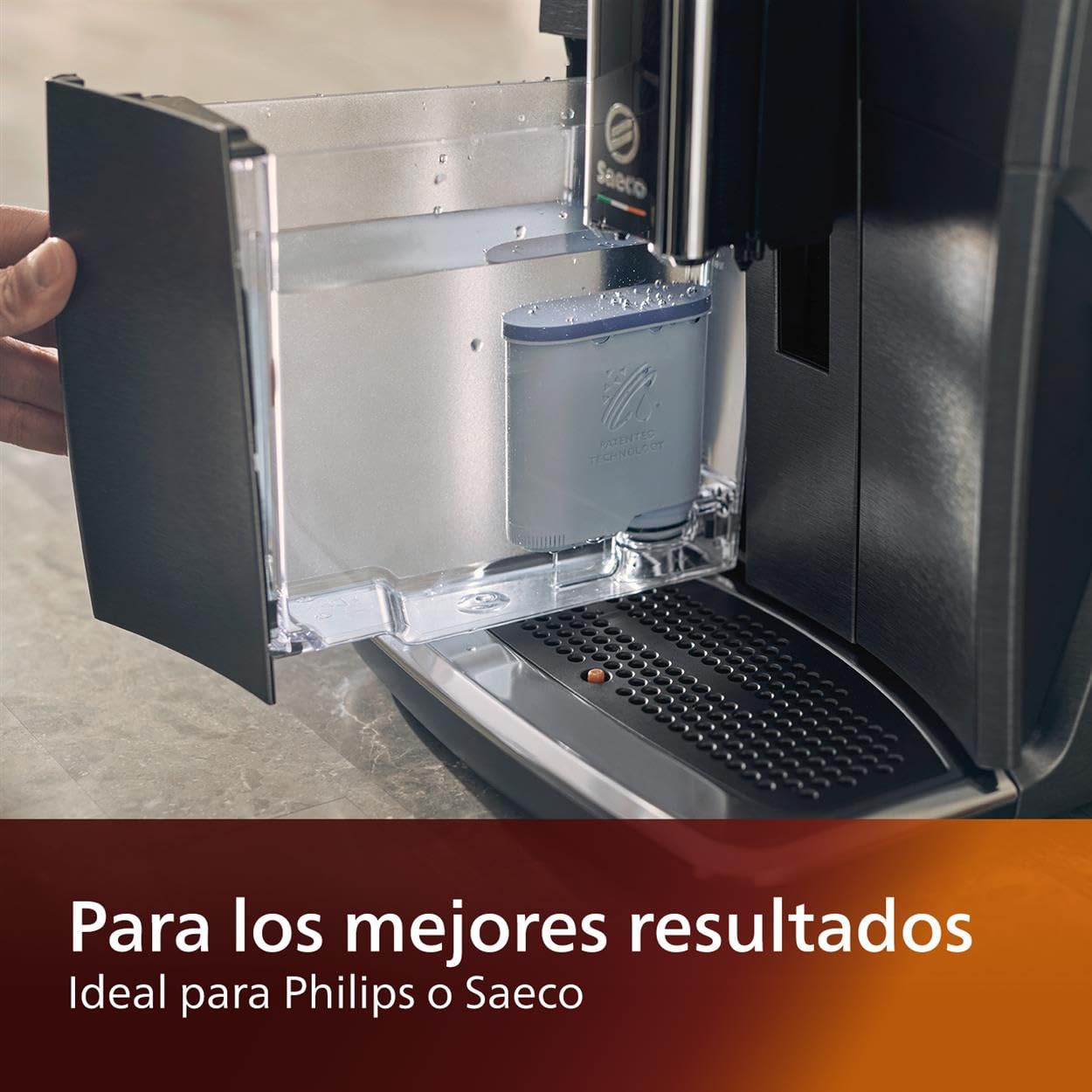 Philips Kitchen Appliances Philips Aquaclean Original calc and Water Filter  No Descaling up to 5 000 cups  Reduces Formation of Limescale  1 Aquaclean Filter  (cA690310)