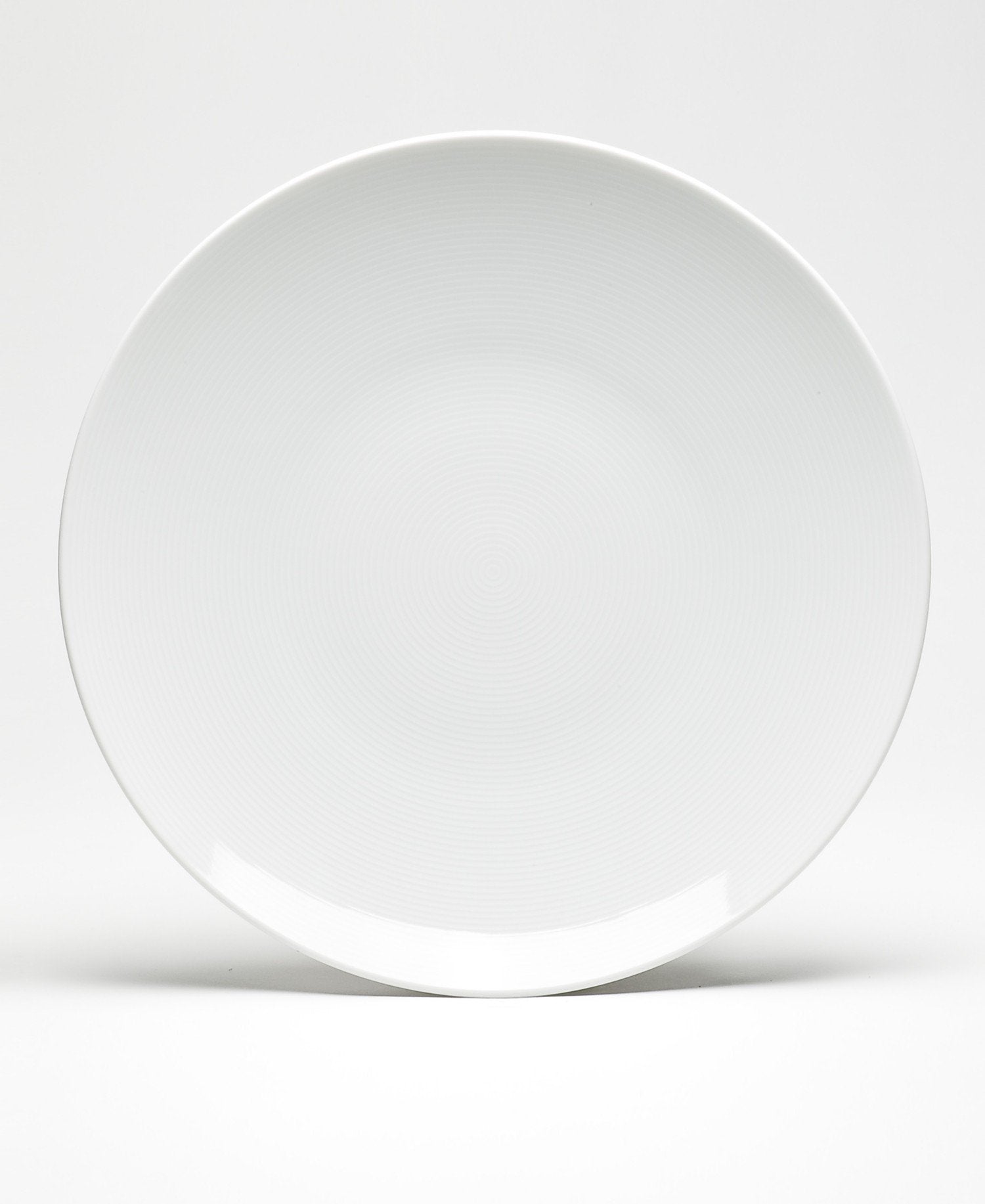 Rosenthal Thomas Loft White Dinner Plate / Modern Dinnerware / Porcelain / Unique Design / Concentric Lines / 11 Inch
