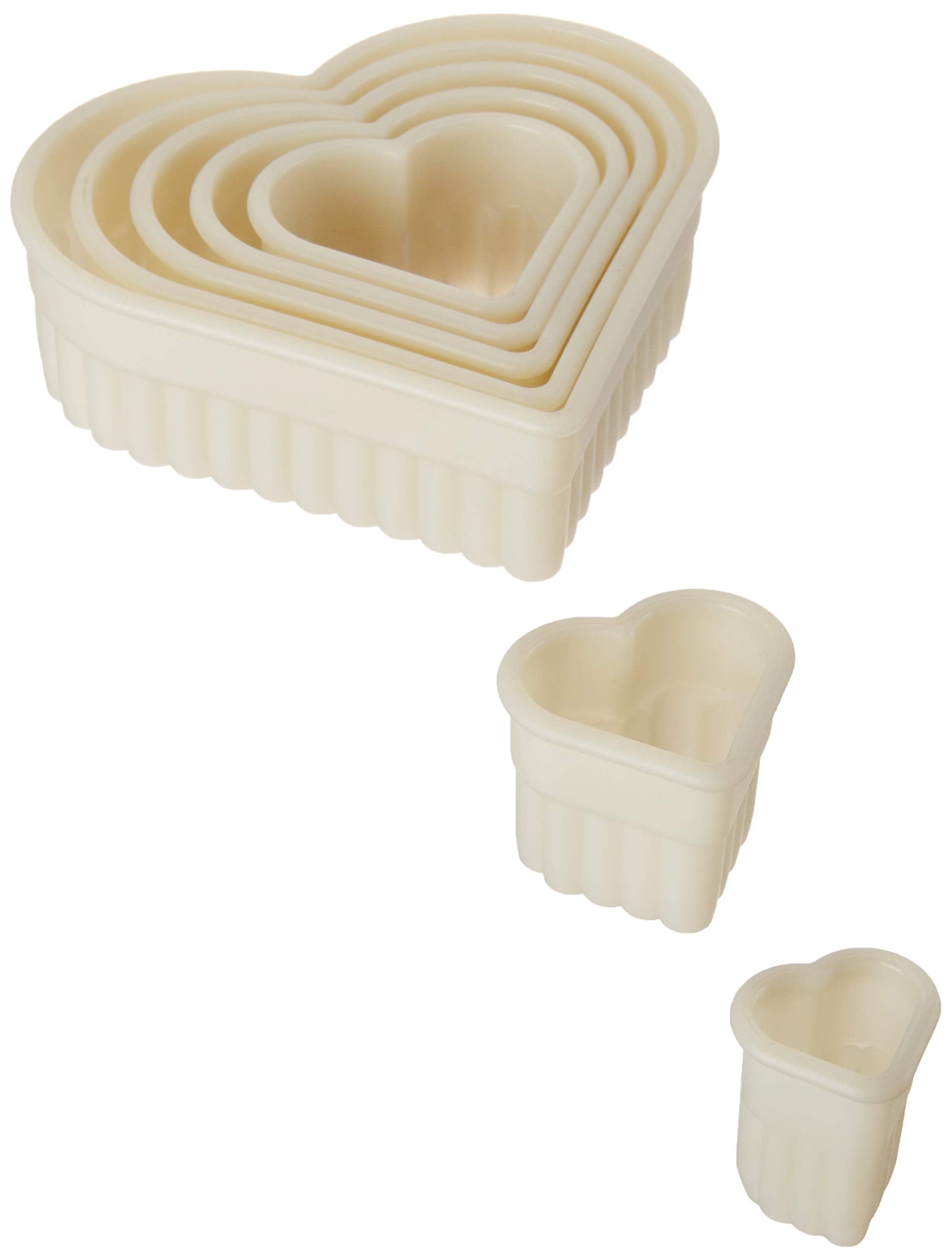 Mercer Culinary 7-Piece Heart Fluted Nylon Cutter Set