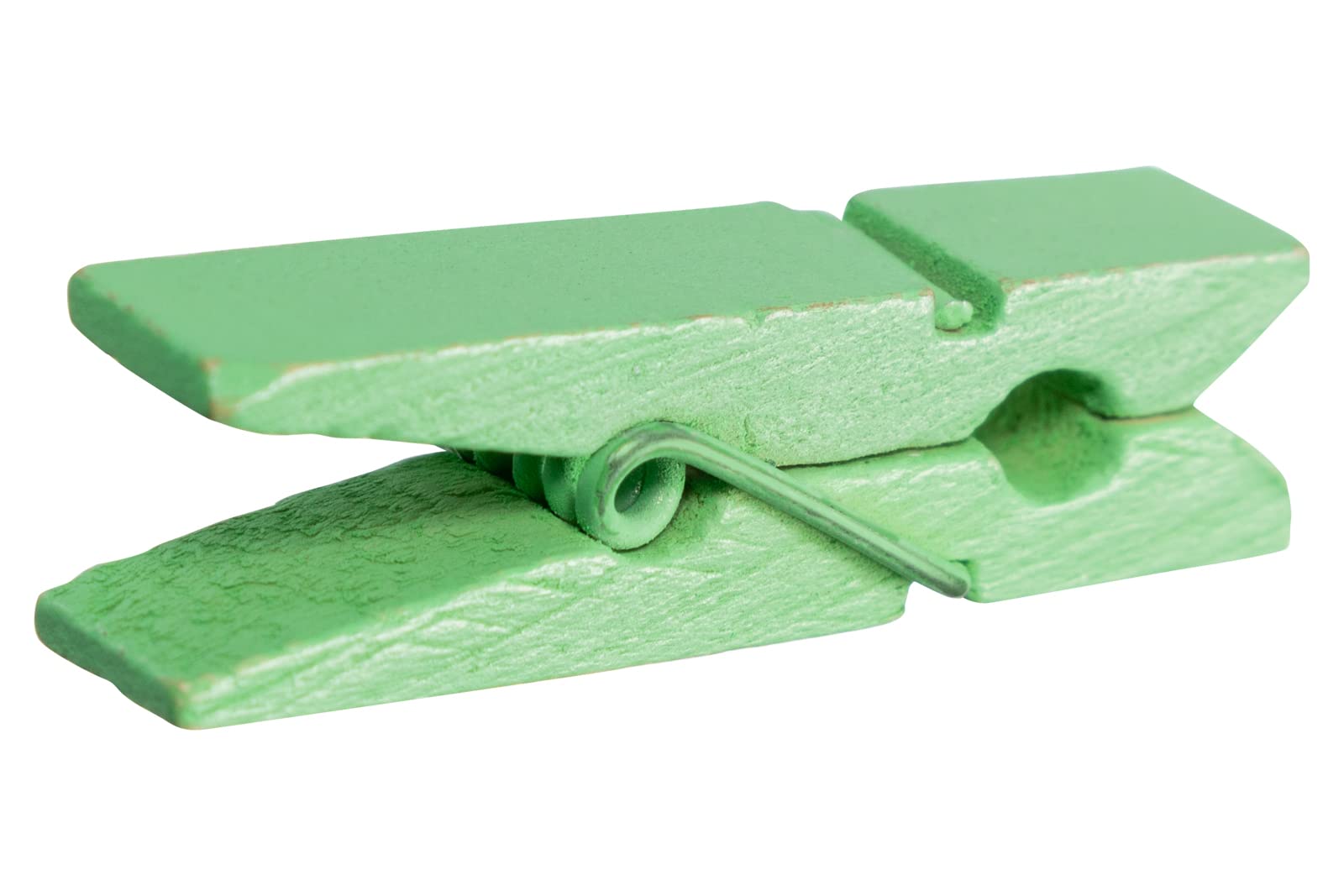 Jam Paper Wood Clip Clothespins - Standard - 1 3/8 Inch - Green - 20 Clothes Pins/Pack