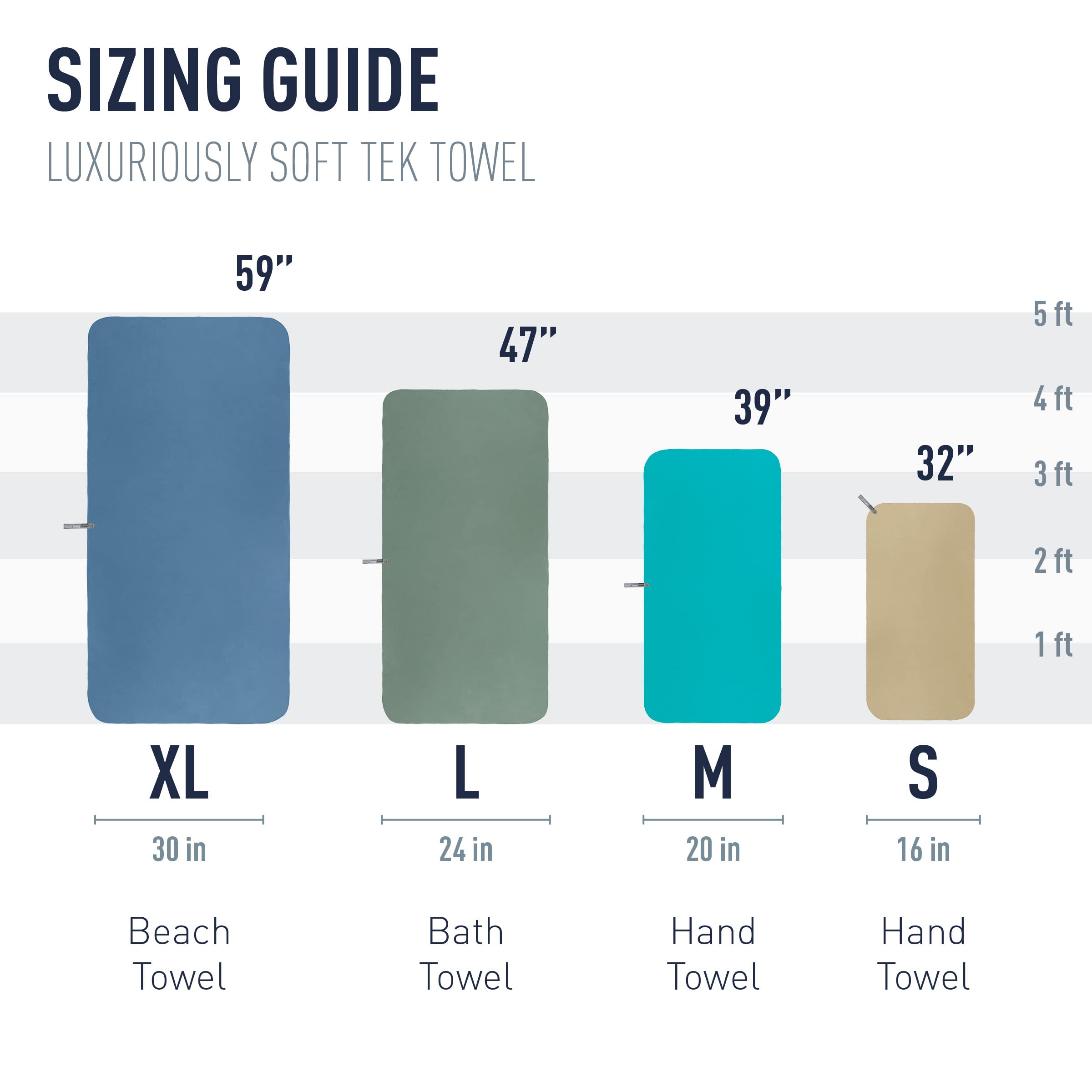 Sea To Summit Tek Towel, Plush Camping And Travel Towel, Large (24 X 48 Inches), Outback Orange