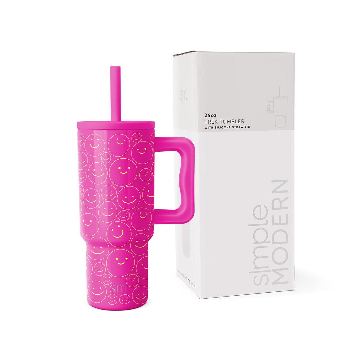 Simple Modern Kids 24 Oz Tumbler With Handle And Silicone Straw Lid | Spill Proof And Leak Resistant | Reusable Stainless Steel