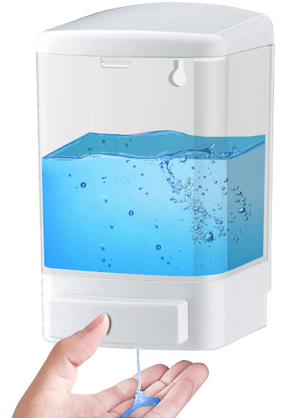 Iealods Manual Soap Dispenser Kitchen Bathroom Wall Mounted Soap Dispenser Commercial Soap Dispenser For Liquid Containers Shamp