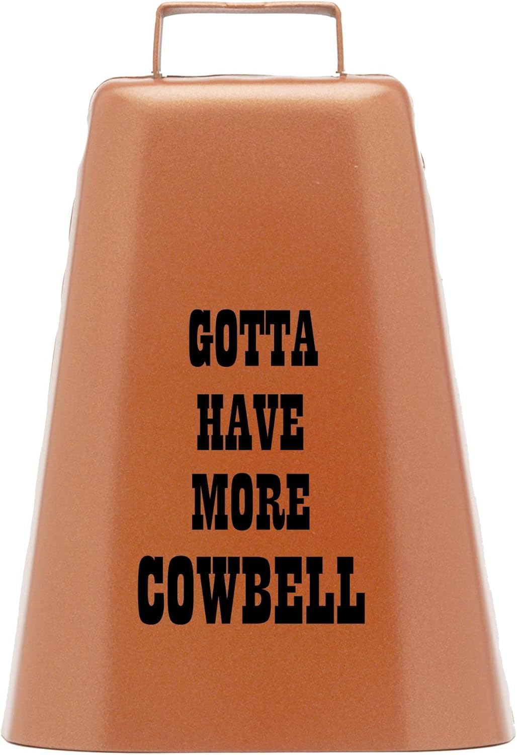 Bevin Bells Gotta Have More Cowbell (Xl)  Kentucky Cow Bell W Copper Color  Made From Steel  Loud Noise Makers W Handle  Made In