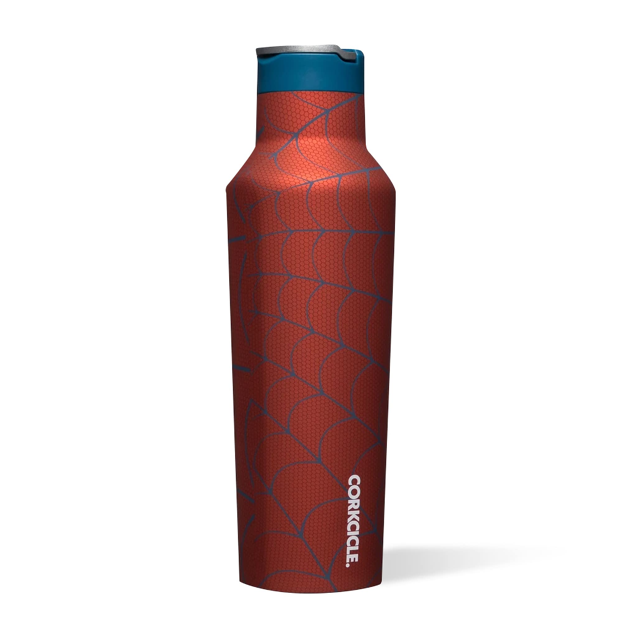 Corkcicle X Marvel Spider-Man Sport Canteen Insulated Tumbler, 20 Oz - Reusable Water Bottle Keeps Beverages Cold For 25 Hours &