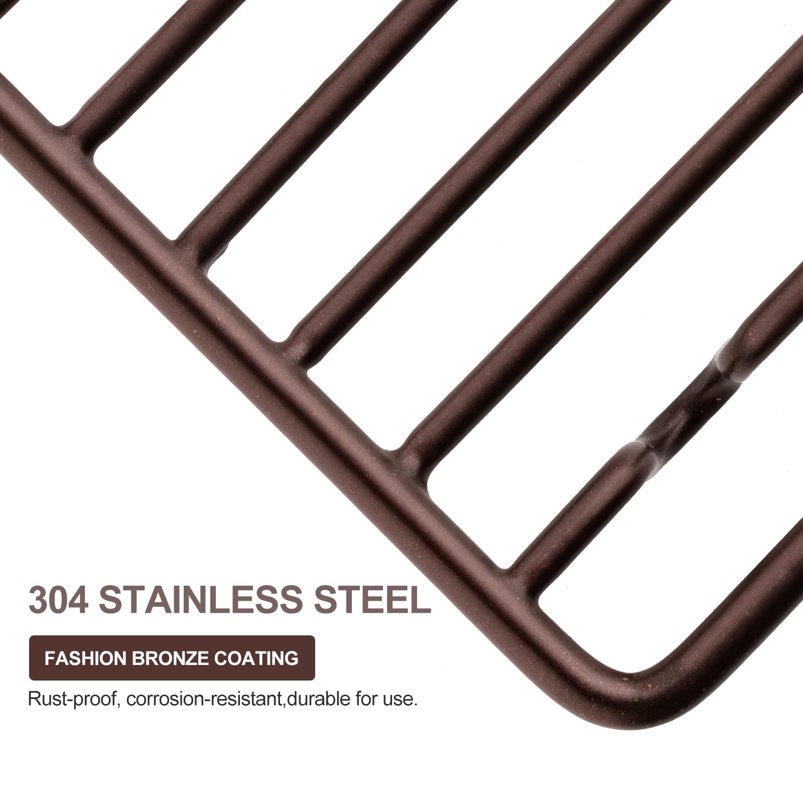 Guukar Bar Soap Dish Holder For Shower Bathroom Stainless Steel Rust Proof Self Draining, Bronze-1 Pack