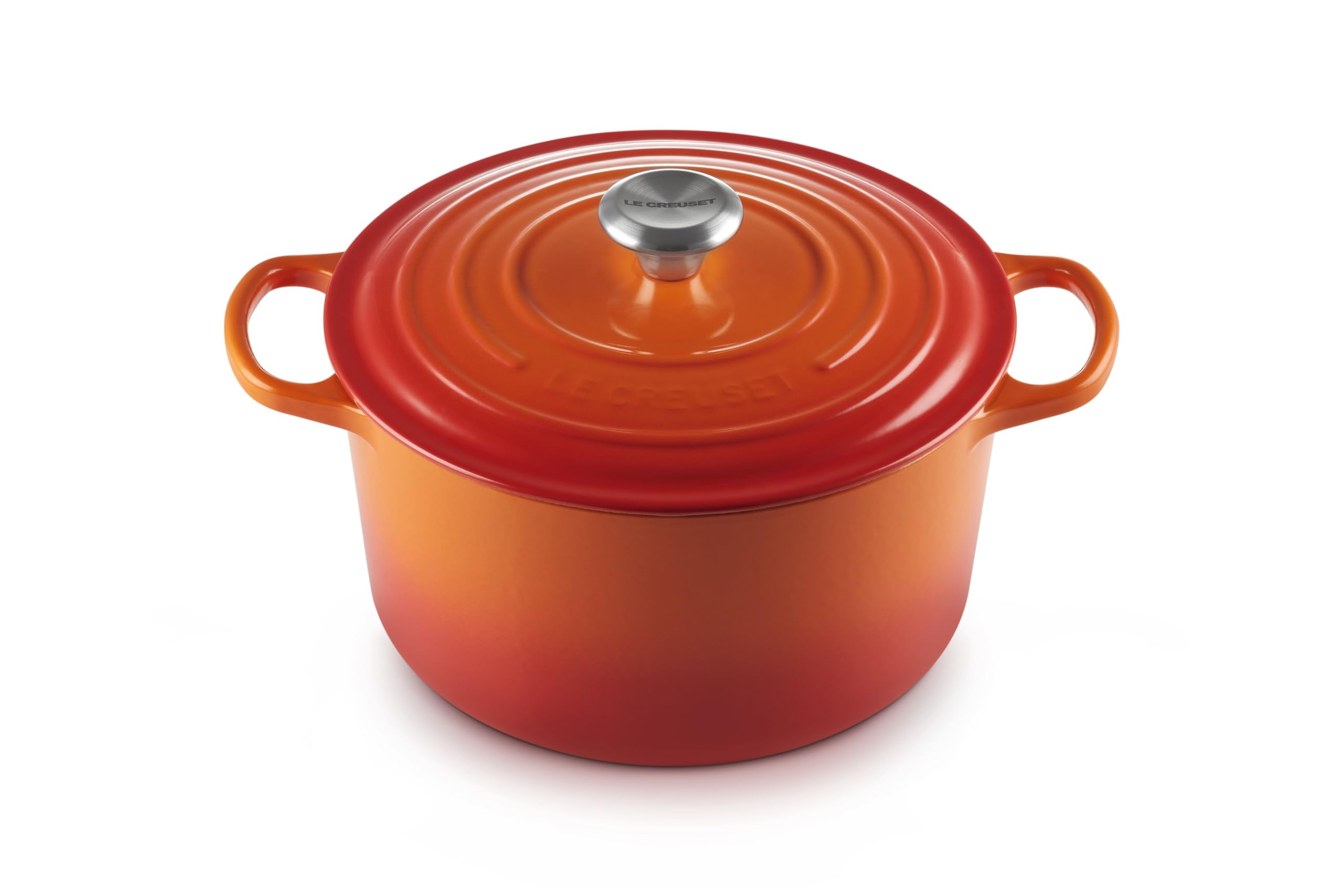 Le Creuset Enameled Cast Iron Signature Deep Round Oven, 6.5 qt., Flame