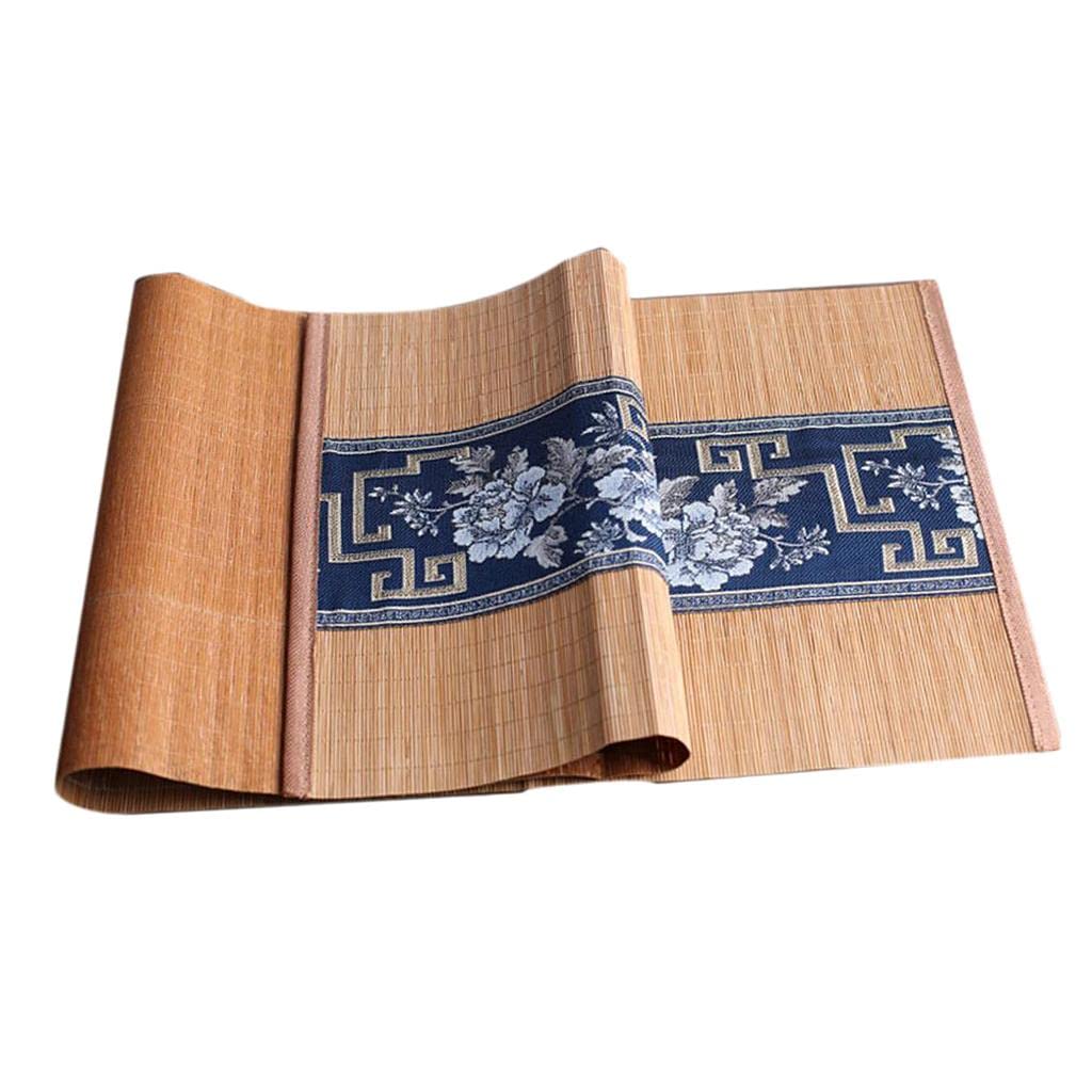 STYLEHEAVEN Natural Bamboo Tea Table Runner Tablemat Decor Kungfu Tea Slat Placemat 30 x 90cm |Home & Garden | Kitchen Dining & 