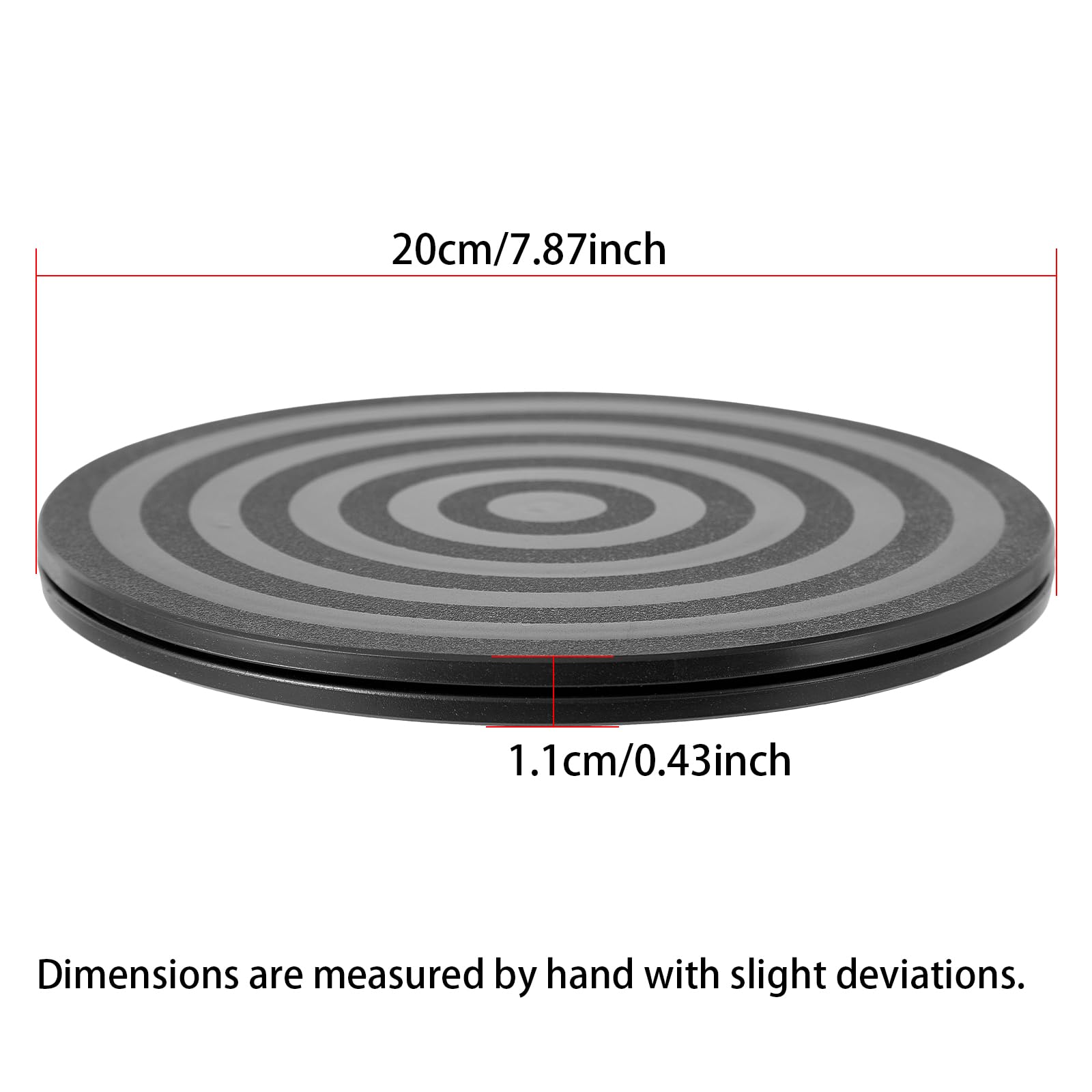2 Pcs (8 Inch) Heavy Duty Rotating Swivel Stand - Lazy Susan With Steel Ball Bearings For Model Base/Rotating Plants/Crafts Stan